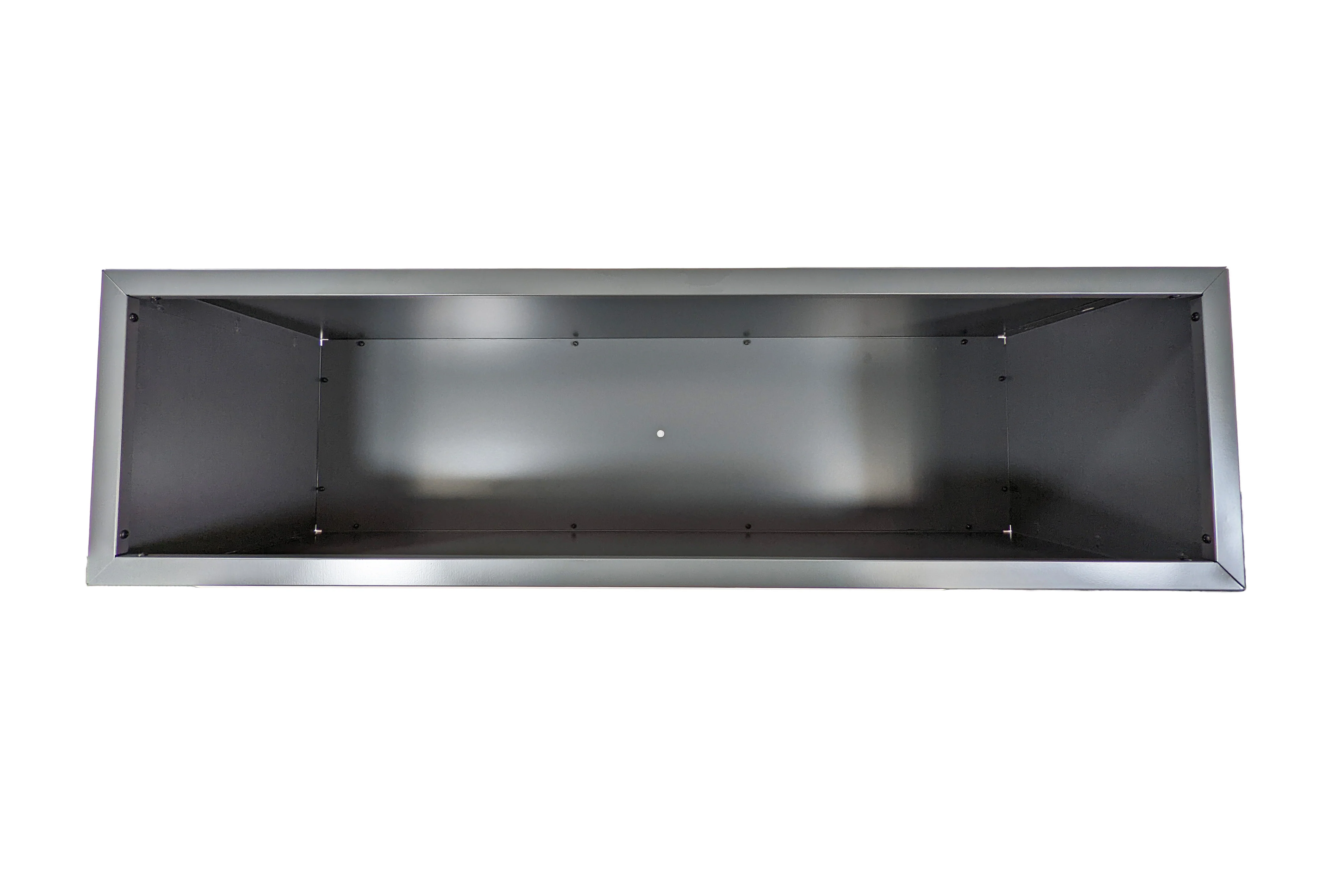 Greenlife Metal Designer Planter Box with Base 1200 x 340 x 400mm Charcoal - Image 7