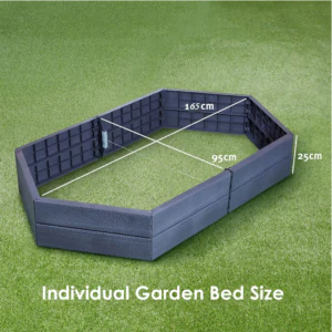 HEX ERGO Recycled Plastic Large Raised Garden Bed - Image 5