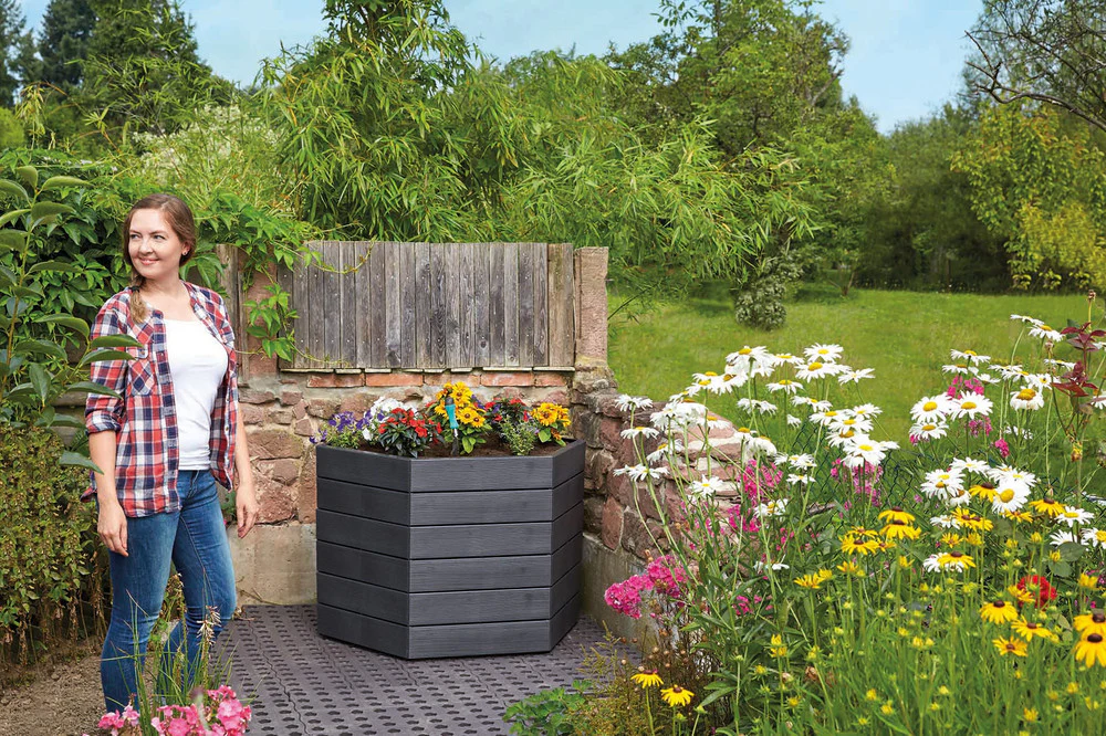 HEX ERGO Recycled Plastic Raised Garden Bed - Image 5