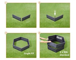 HEX ERGO Recycled Plastic Raised Garden Bed - Image 6