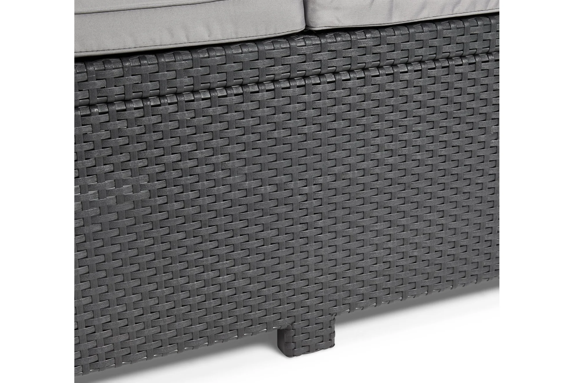 Keter Alabama Wicker Lounge Set with Cushions - Graphite - Image 10