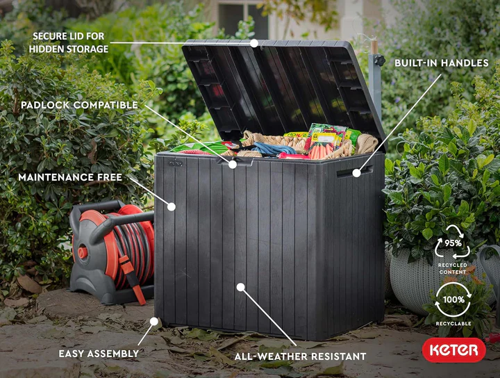 Keter City Box - 113L Outdoor Storage Box - Image 3