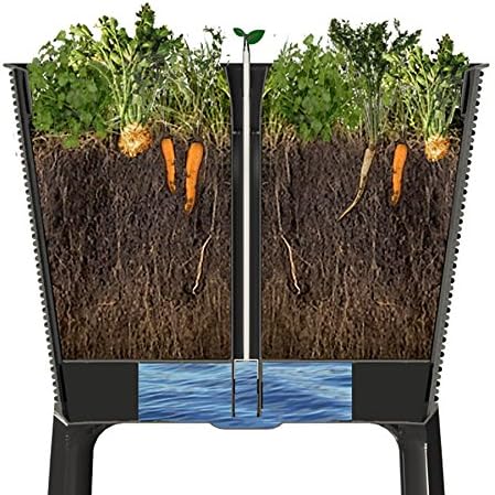 Keter Easy Grow Resin Self Watering Raised Garden Planter Dark Brown - Image 2