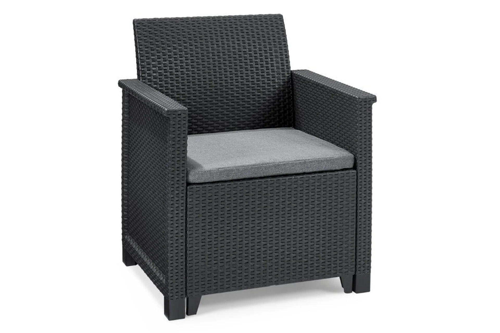 Keter Emma 4 Seater Lounge Set - Graphite - Image 4