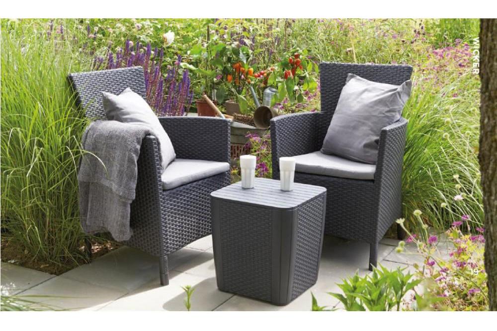 Keter Iowa Outdoor Balcony Patio Set - Image 2