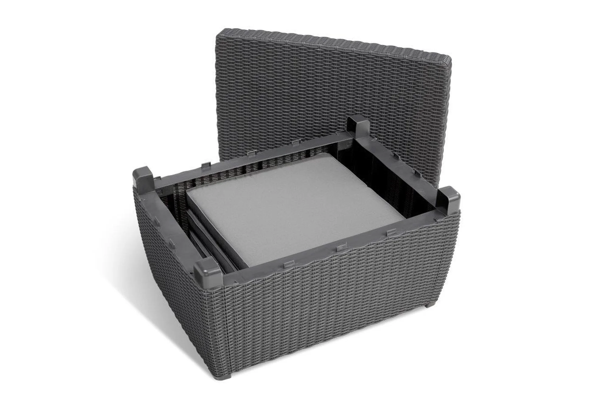Keter Mia Outdoor Lounge Set with Cushions - Graphite - Image 4