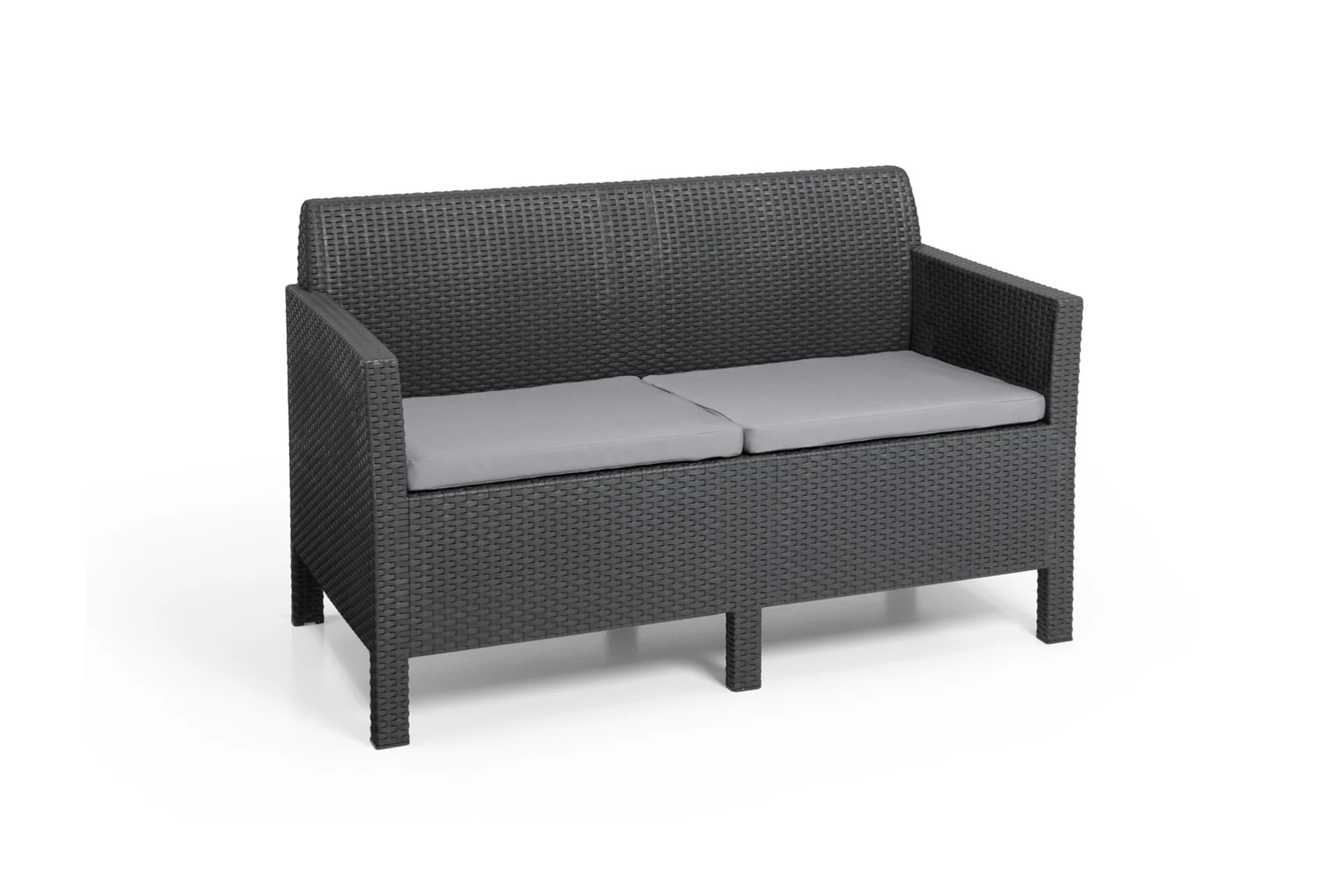 Keter Orlando Lounge Set with Storage Table and Cushions - Graphite - Image 5