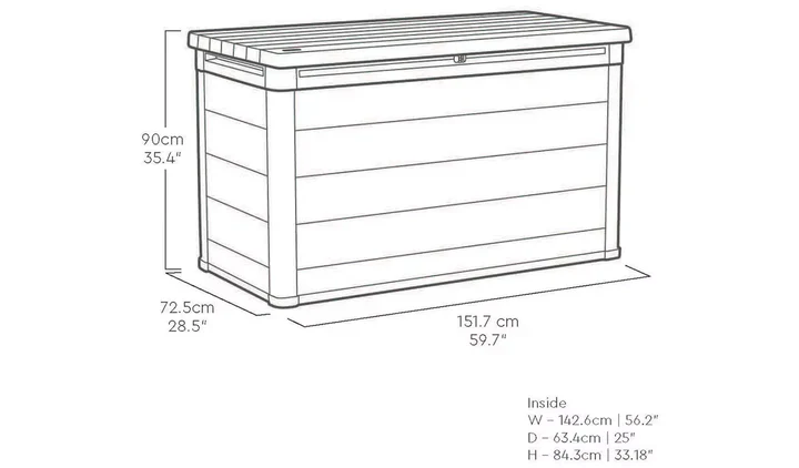 Keter Premier 757L Storage Box - Grey - Image 2