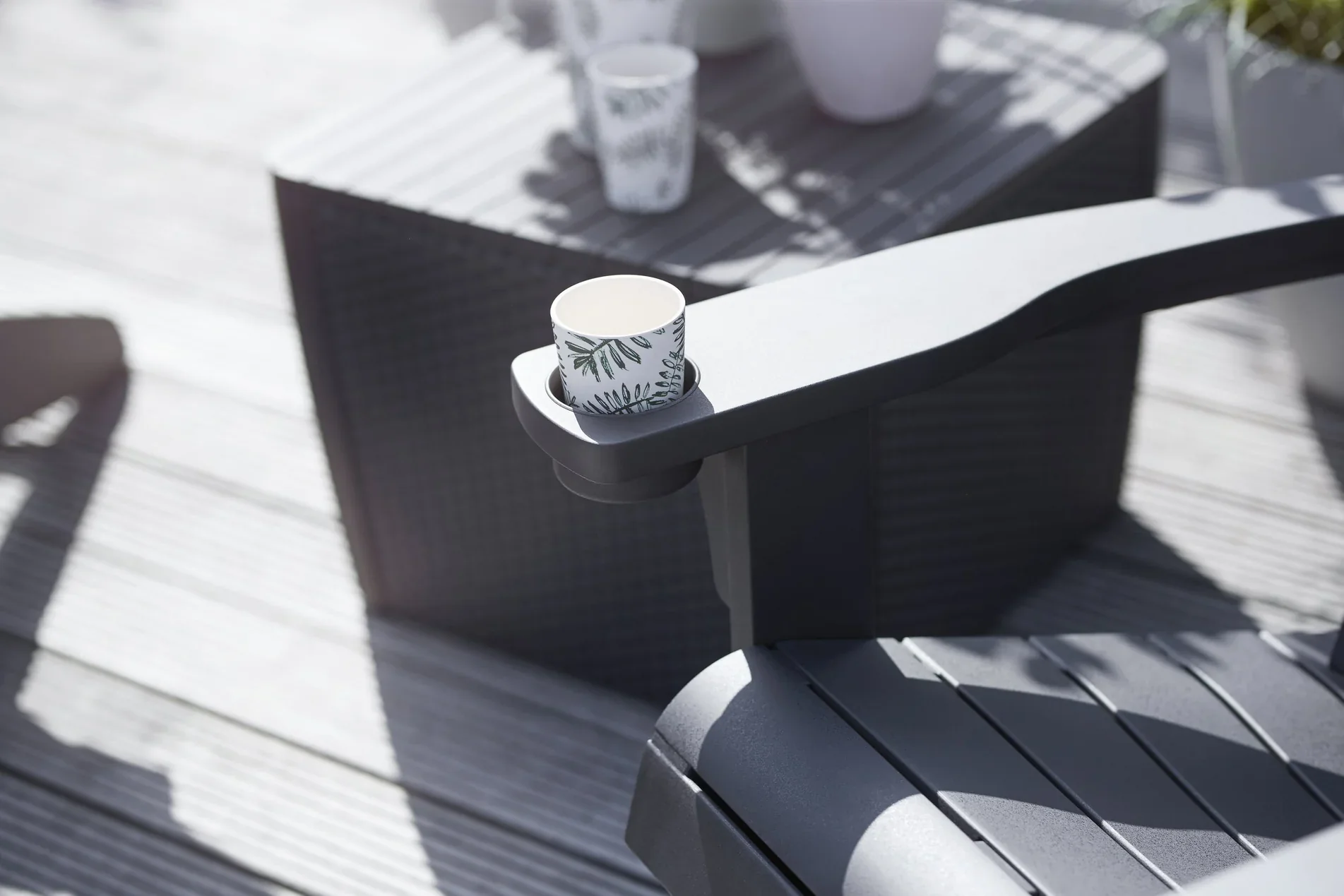 Keter Alpine Adirondack Chair - Graphite - Image 3