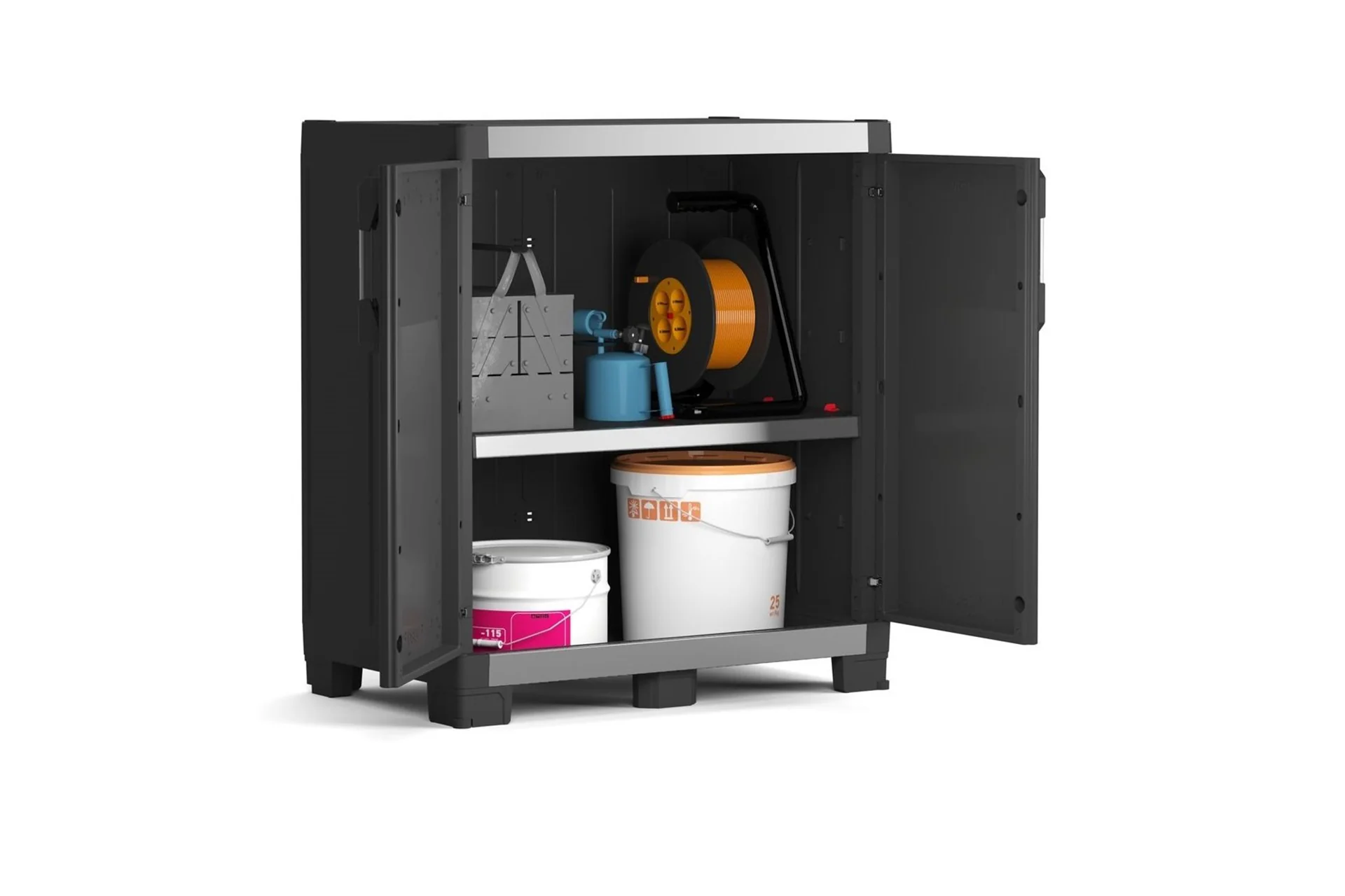Keter XL Base/XL Tall Storage Cabinet - Bundle - Image 6