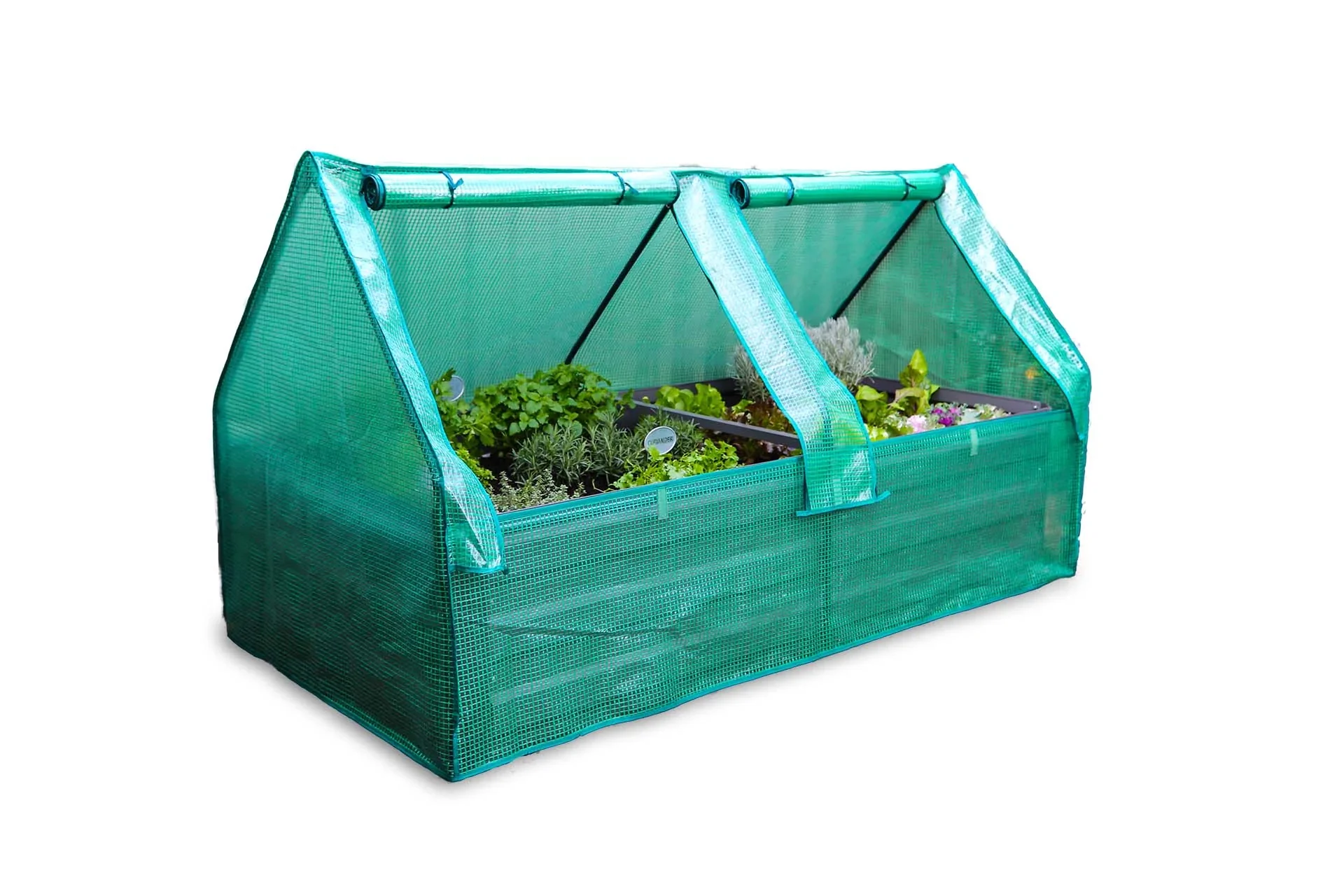 Greenlife Premium Large Garden Bed Eucalypt Green + Drop Over PE Greenhouse 1850 x 950 x 1020 - Image 3