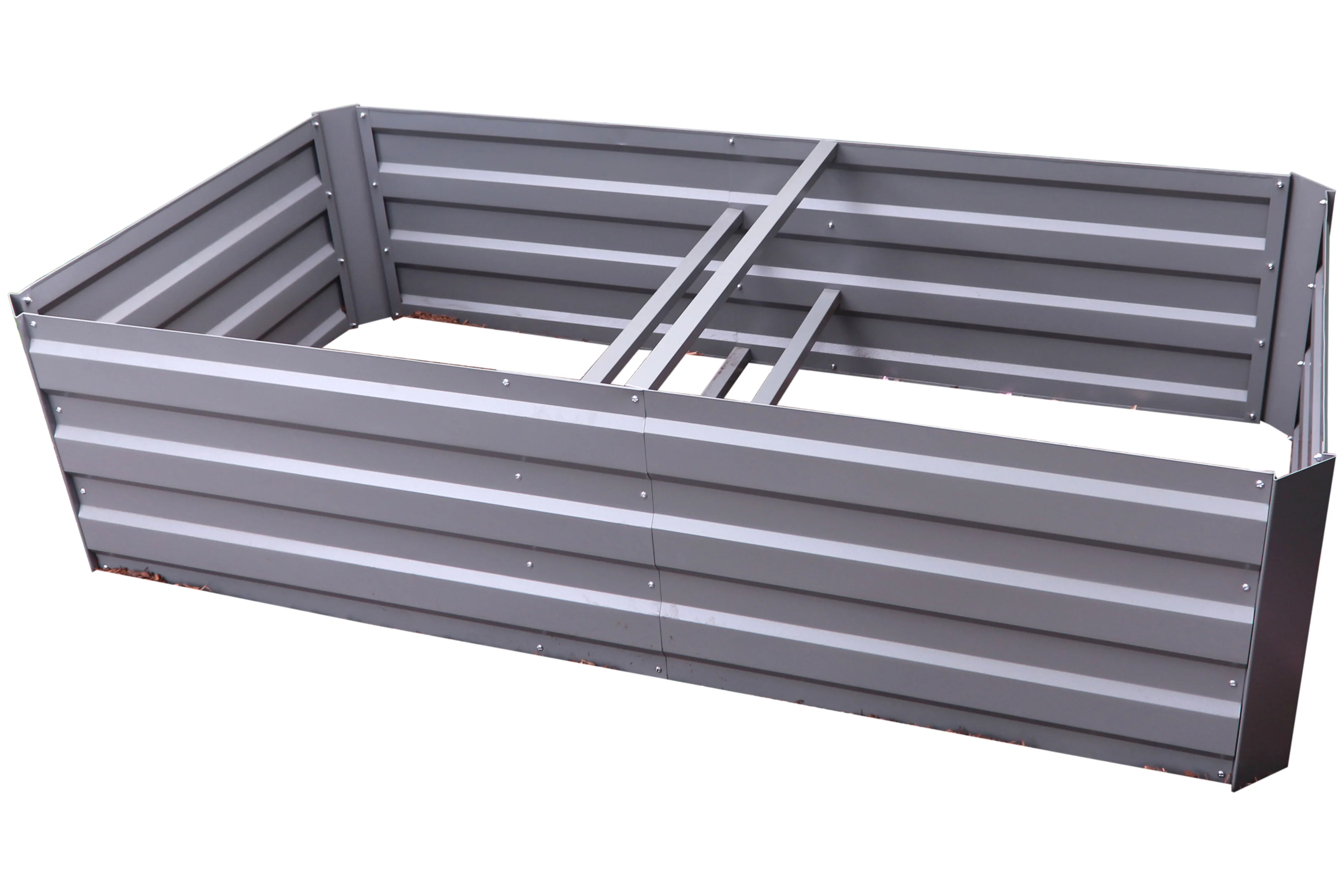 Greenlife Premium Large Garden Bed Slate Grey + Drop Over PE Greenhouse 1850 x 950 x 1020 - Image 4