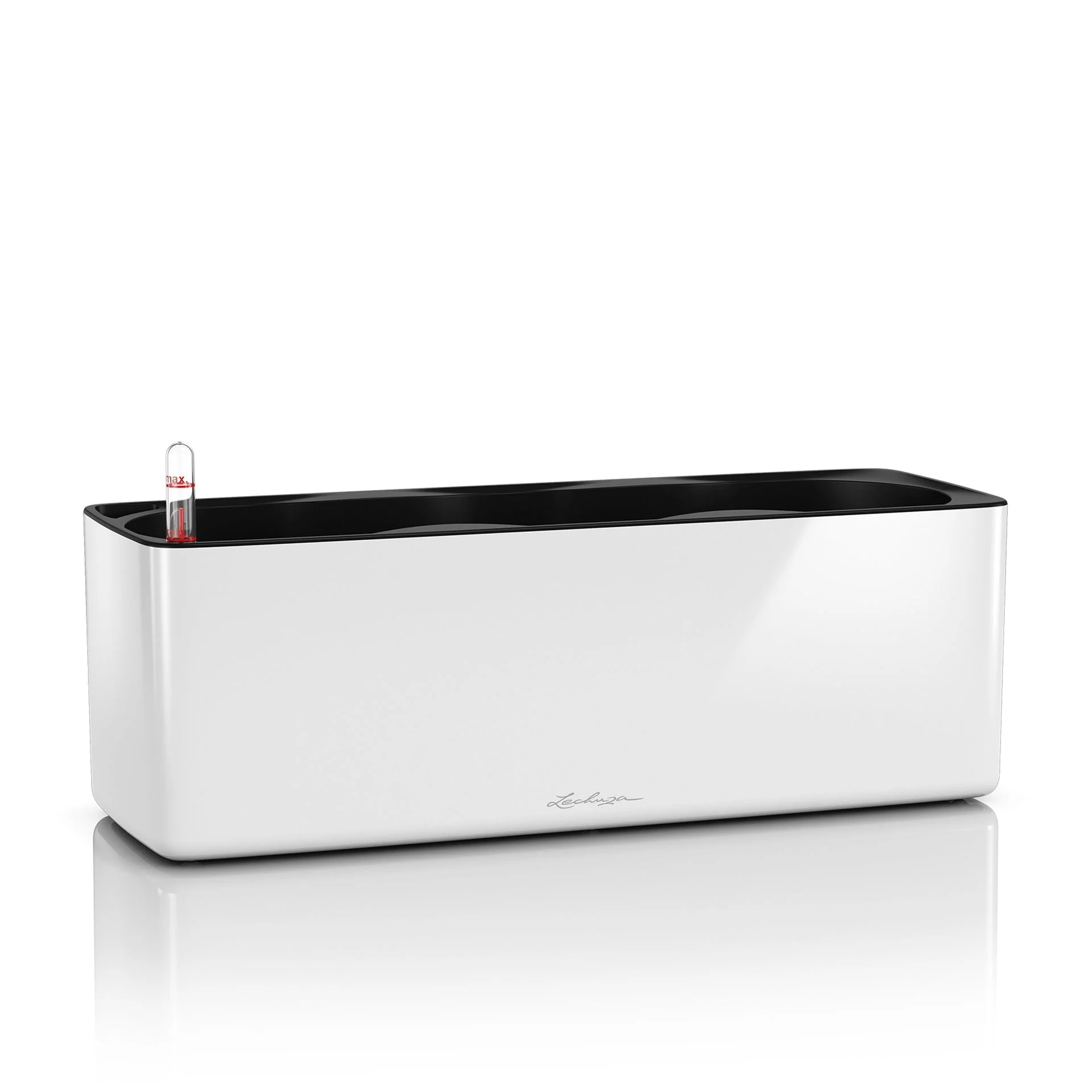 Lechuza Self Watering Planter Box - Glossy CUBE Triple - Image 2