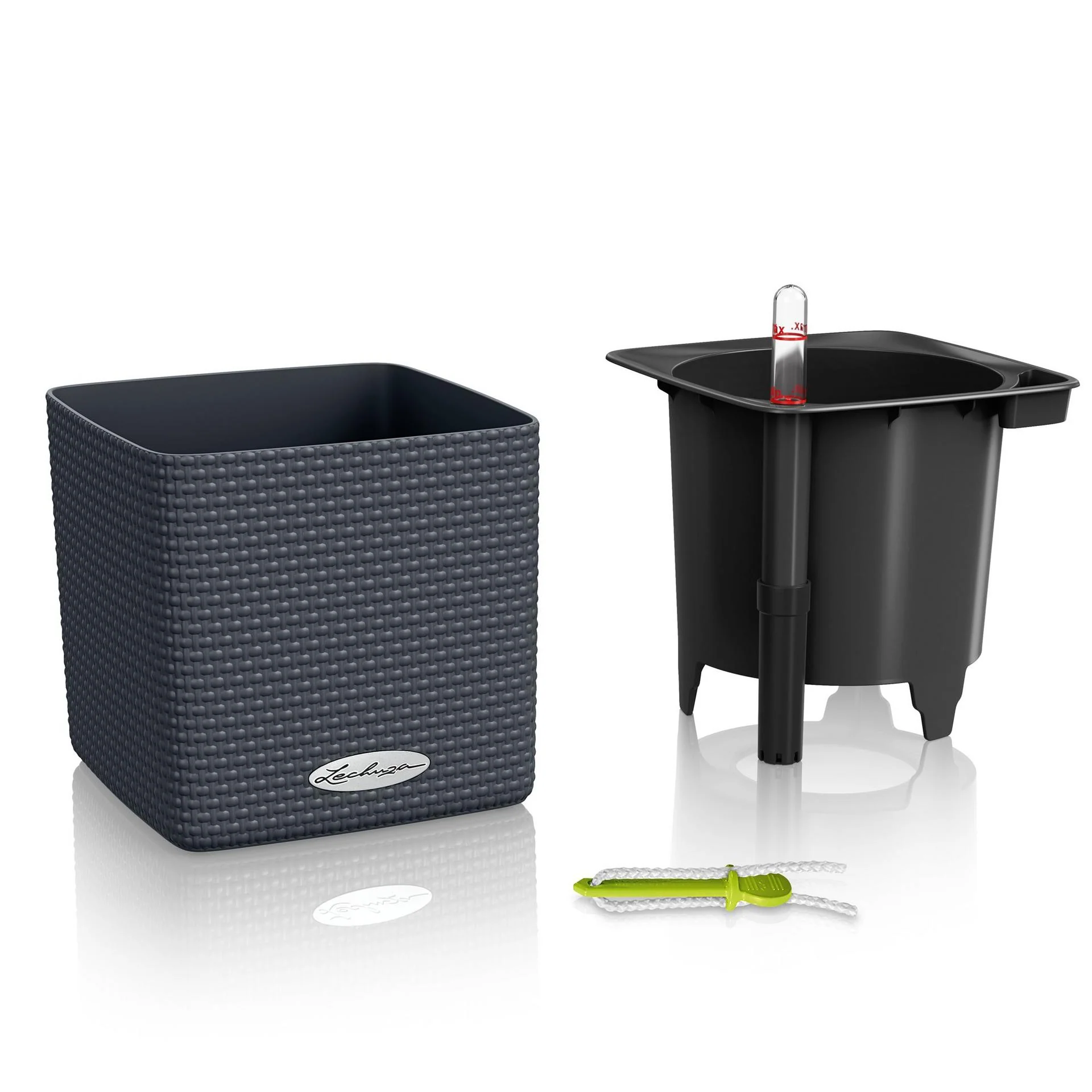 Lechuza Self-Watering Pot - PURO CUBE Color 14 - Image 4