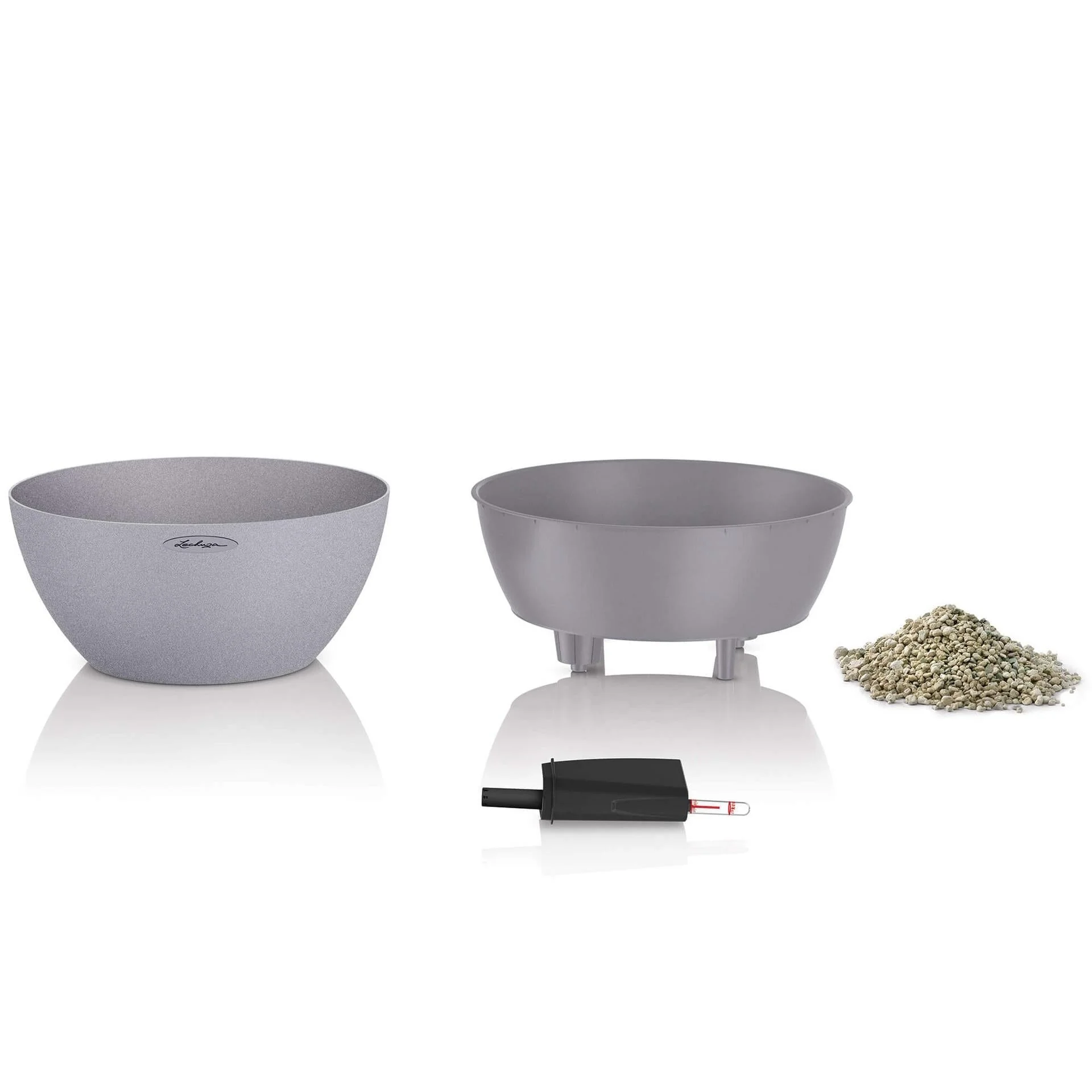 Lechuza Self Watering Pot - CUBETO Stone 40 Bowl - Image 6