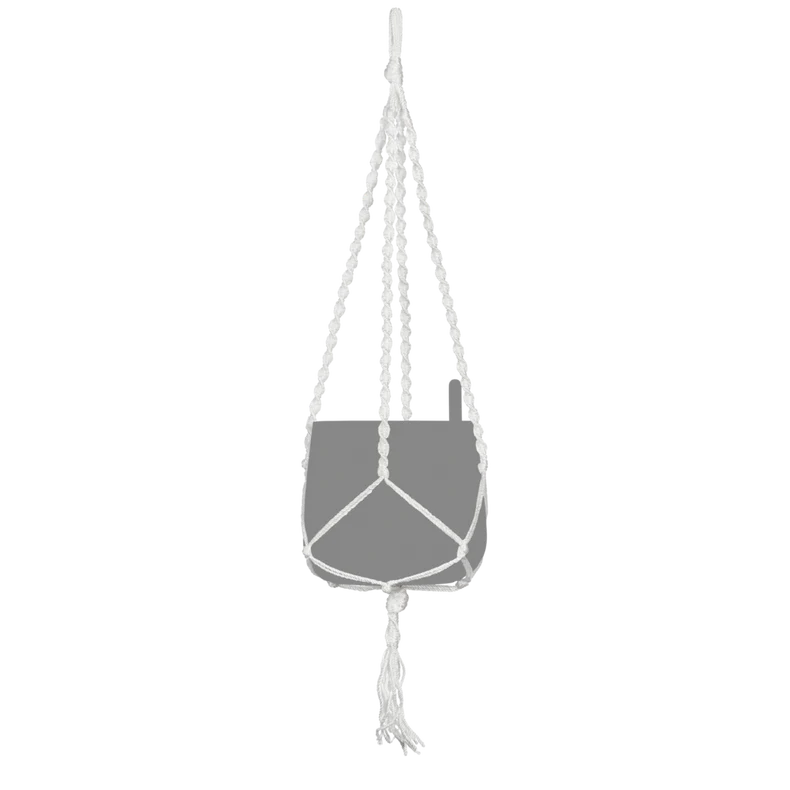 Lechuza Macramé hanger for YULA Planter - White