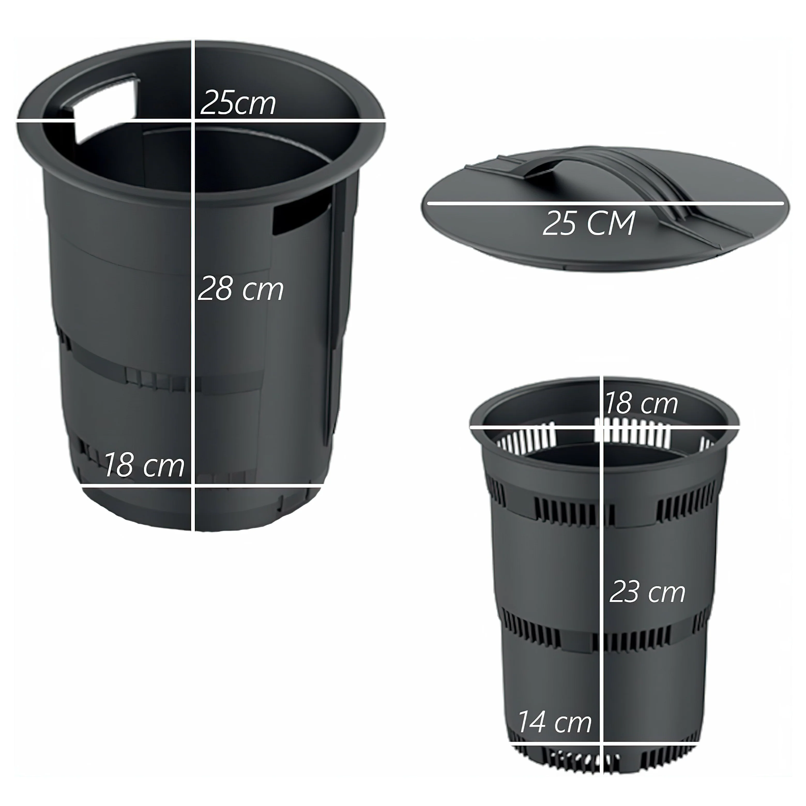 3x Maze 11L Underground Composter Tower Worm Farm - Anthracite - Image 5
