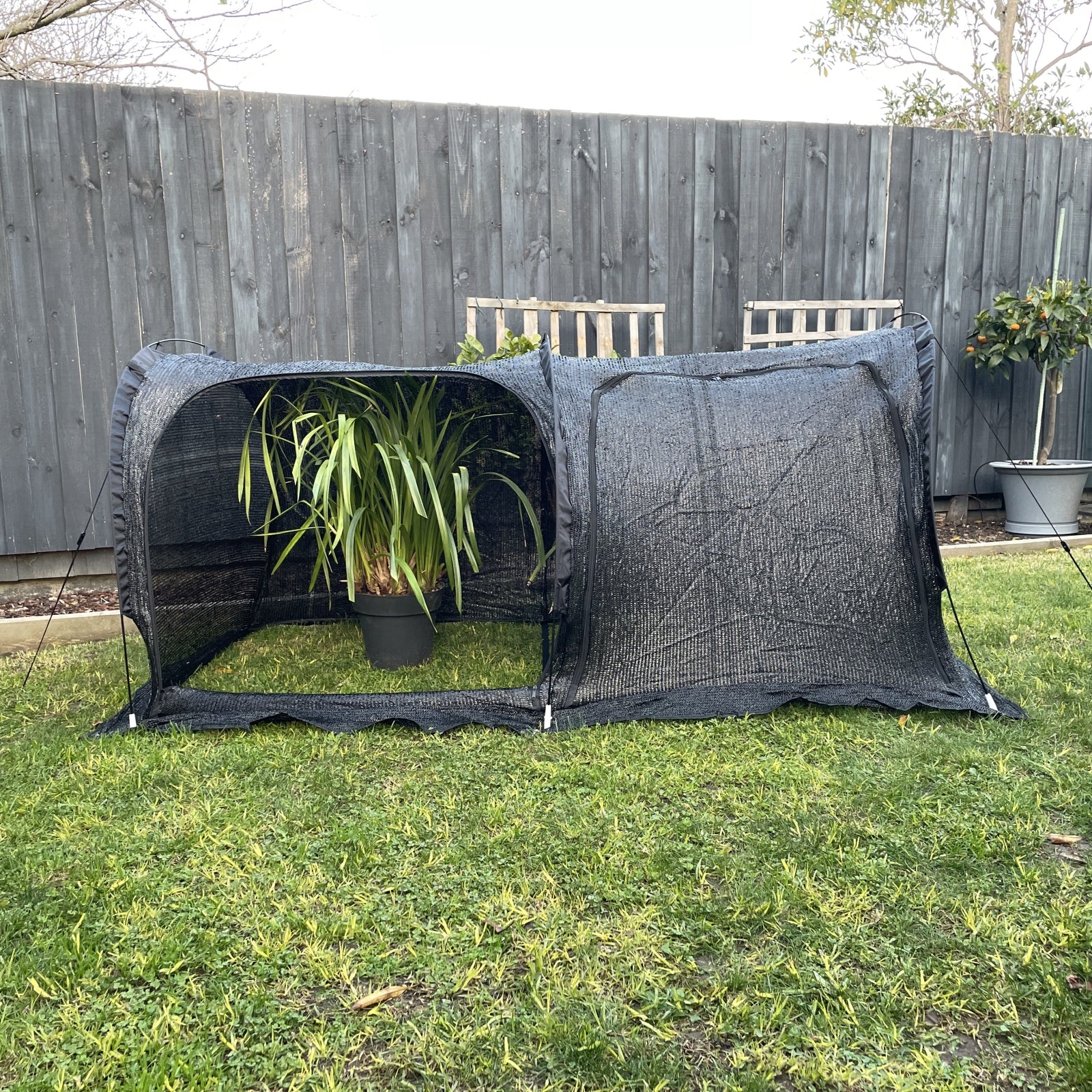 Maze 2m Fibreglass Frame Shade Garden Tunnel - Image 4