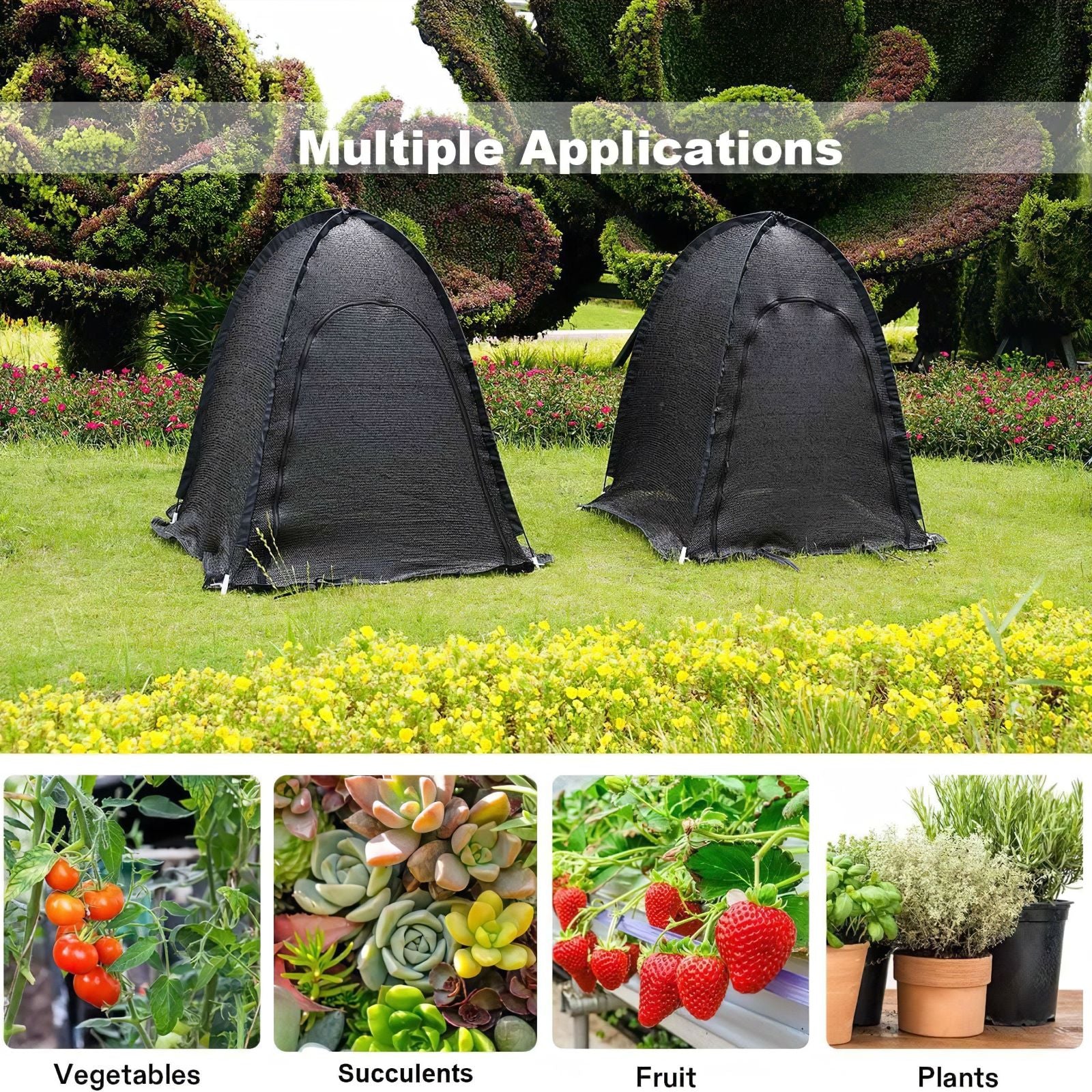 Maze 3 Pack Pop Up Shade Garden Cover – 0.92m² X 1m High - Image 4