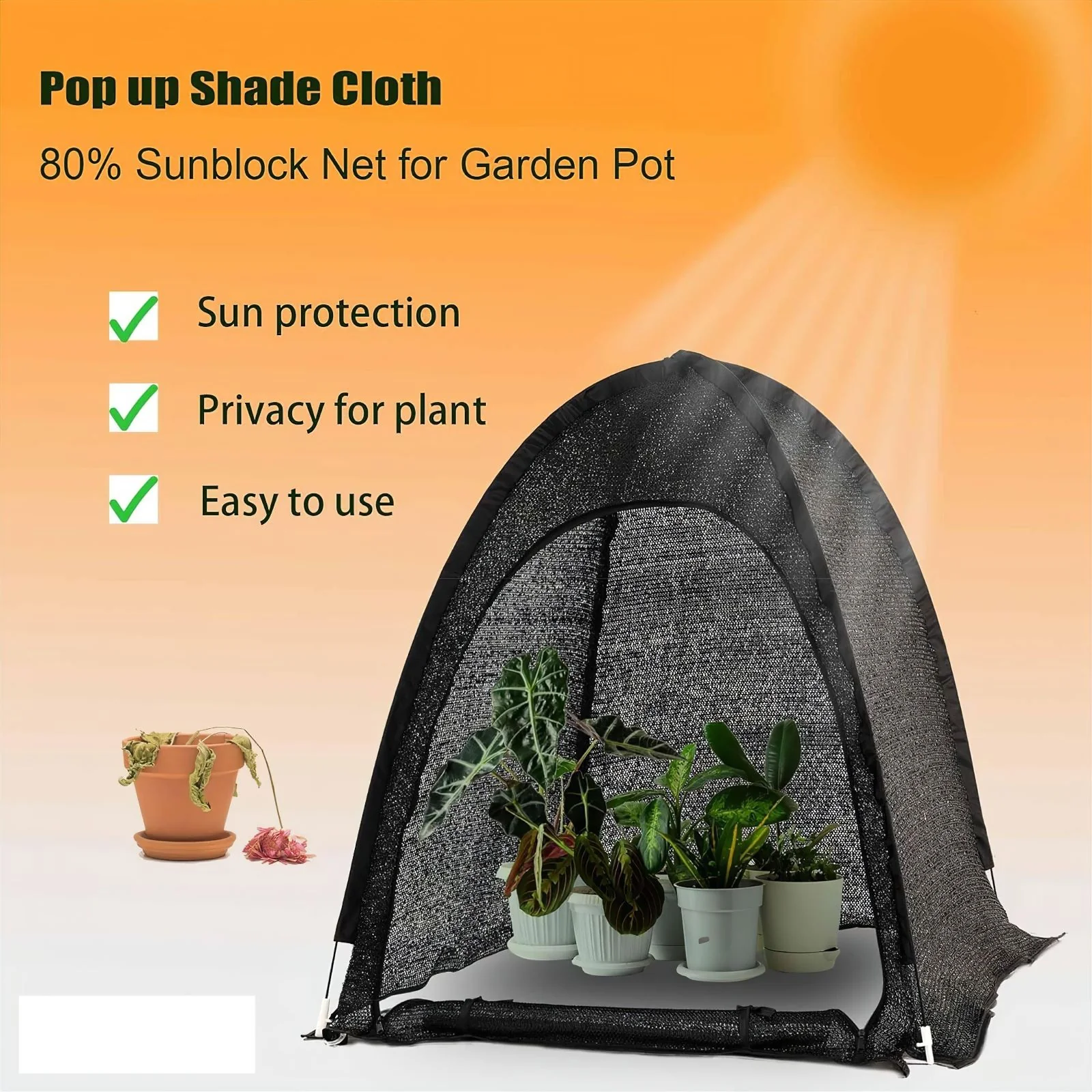 Maze 3 Pack Pop Up Shade Garden Cover – 0.92m² X 1m High - Image 5