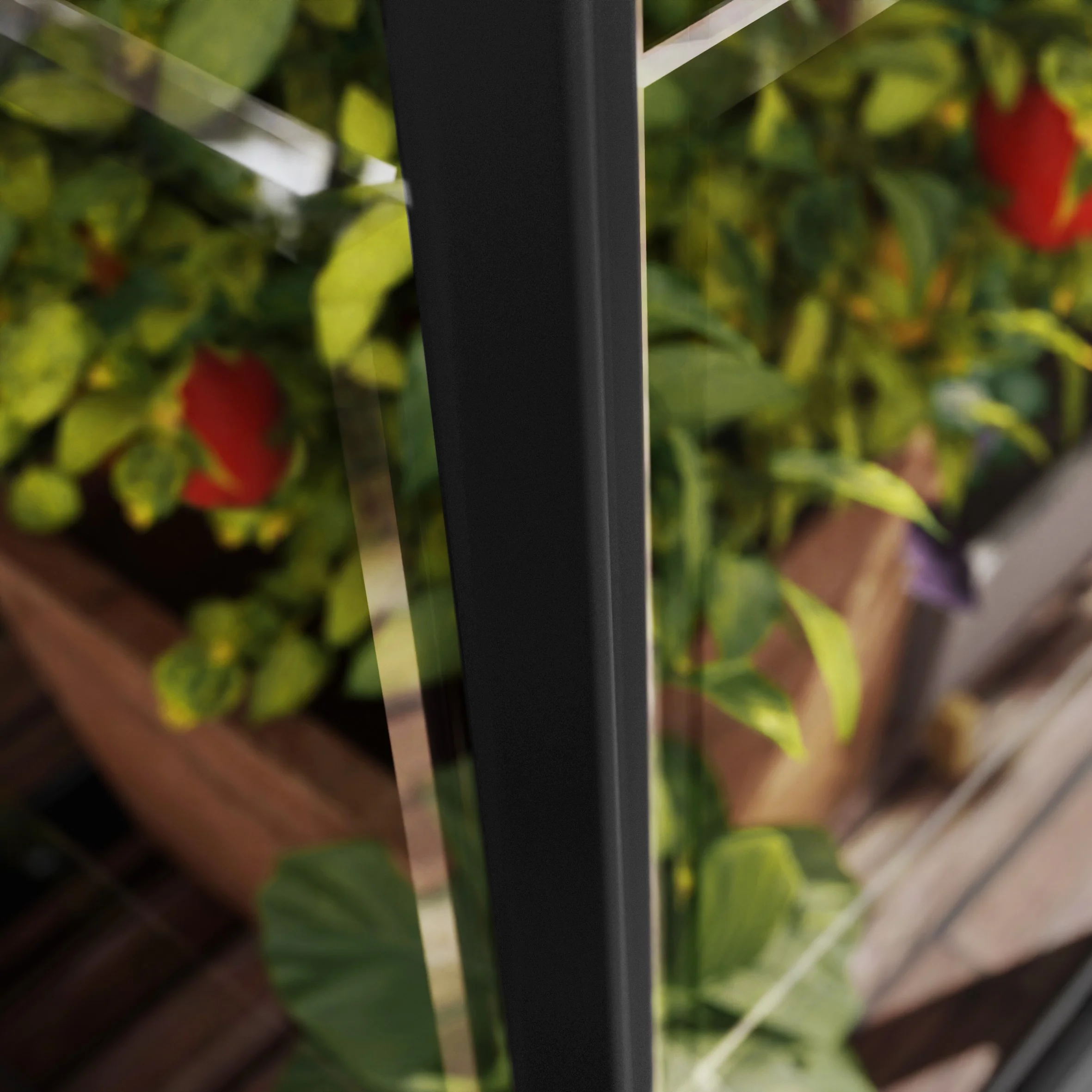 Maze Ivy Premium Polycarbonate Mini Greenhouse 4′ X 2′ – Black Frame - Image 5
