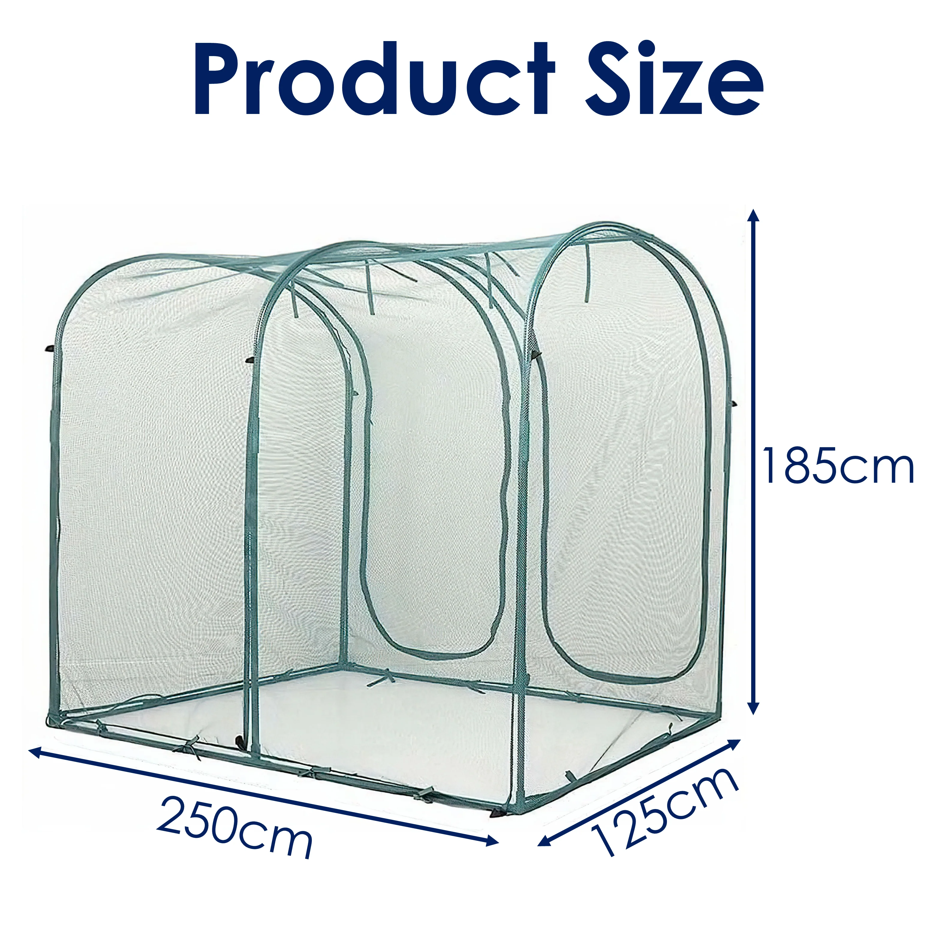 Maze Arch Net Crop Protection Cage – Medium 2.5m x 1.25m x 1.85m - Image 11