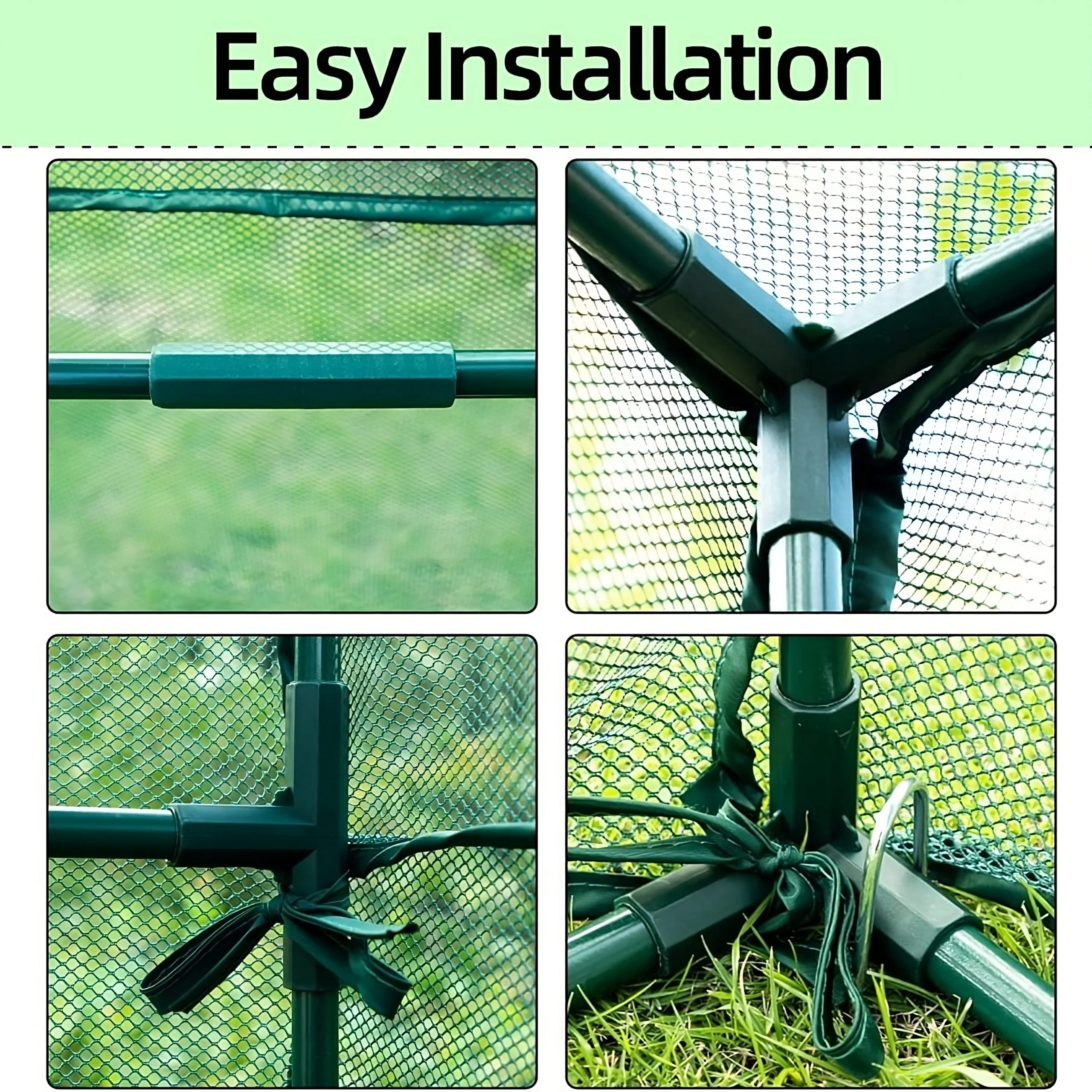 Maze Metal Frame Crop Protection Cage - Large 3m x 2m x 2m - Image 10