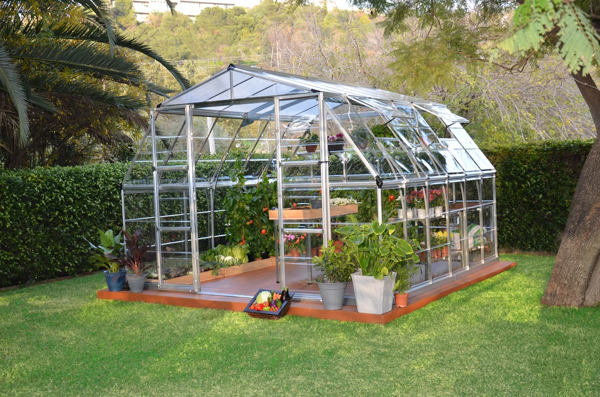 Maze Americana Premium Polycarbonate Greenhouse 12' x 12' - Image 2