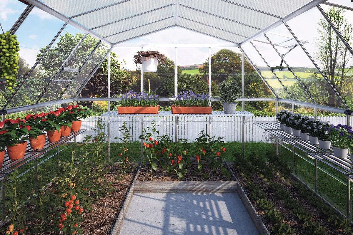 Maze Americana Premium Polycarbonate Greenhouse 12' x 12' - Image 3