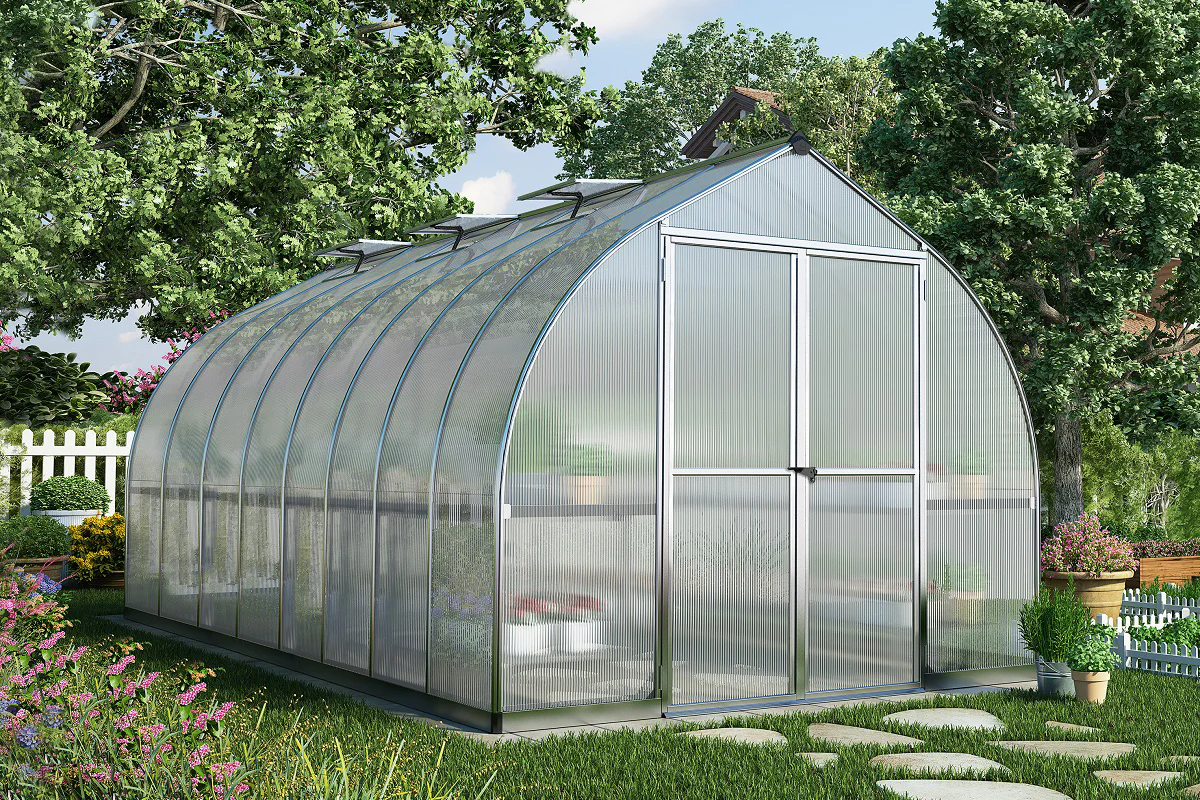 Maze Bella Premium Polycarbonate Greenhouse 8' x 16' - Image 2
