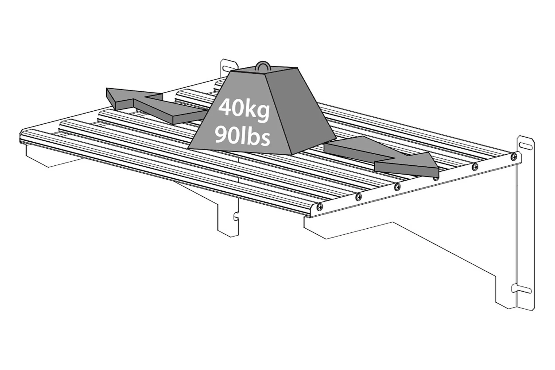 Maze Greenhouse Accessory - Heavy Duty Shelf Kit - Image 3