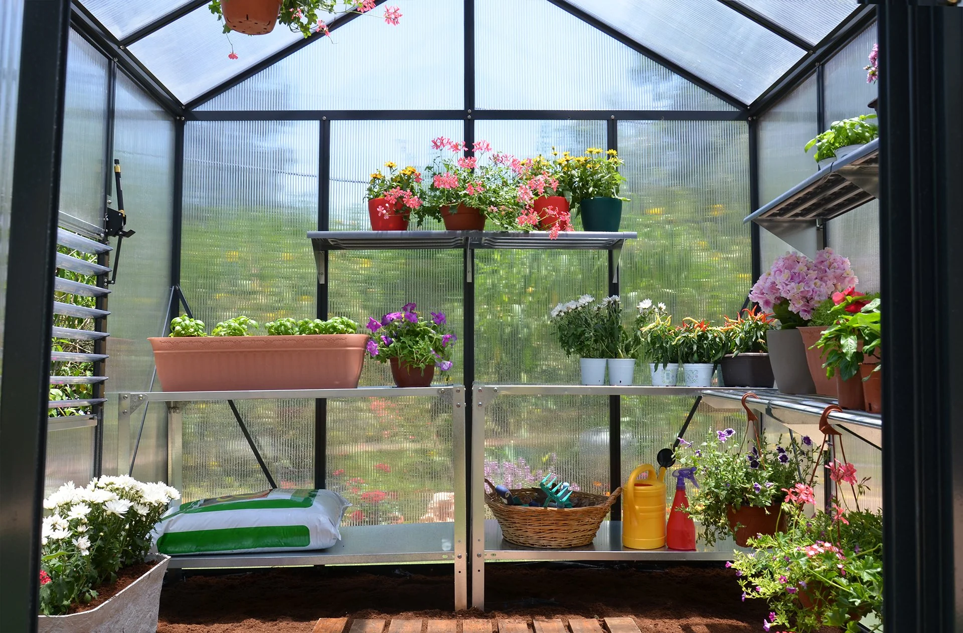 Maze Glory Premium Polycarbonate Greenhouse 8' x 8' - Image 3