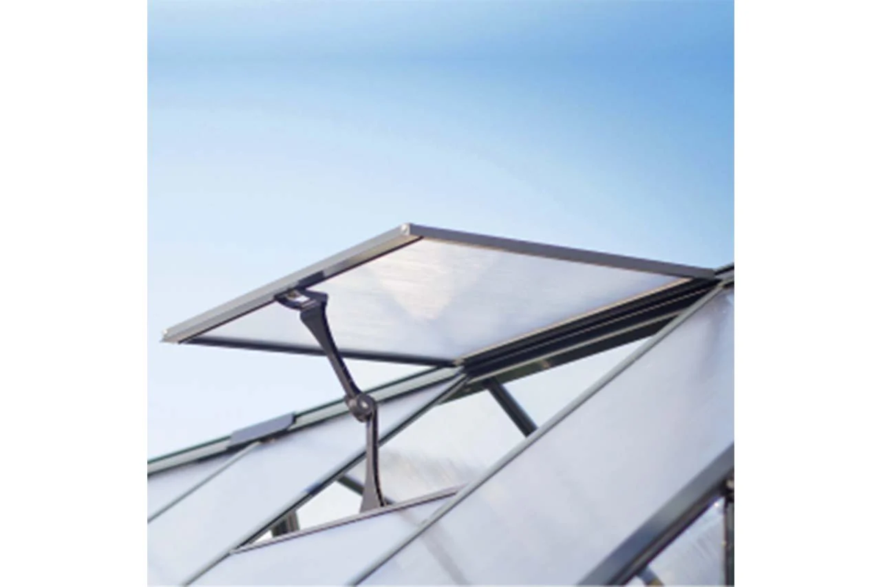 Maze Hybrid Premium Polycarbonate Greenhouse 6' x 8' - Grey Powdercoat - Image 9