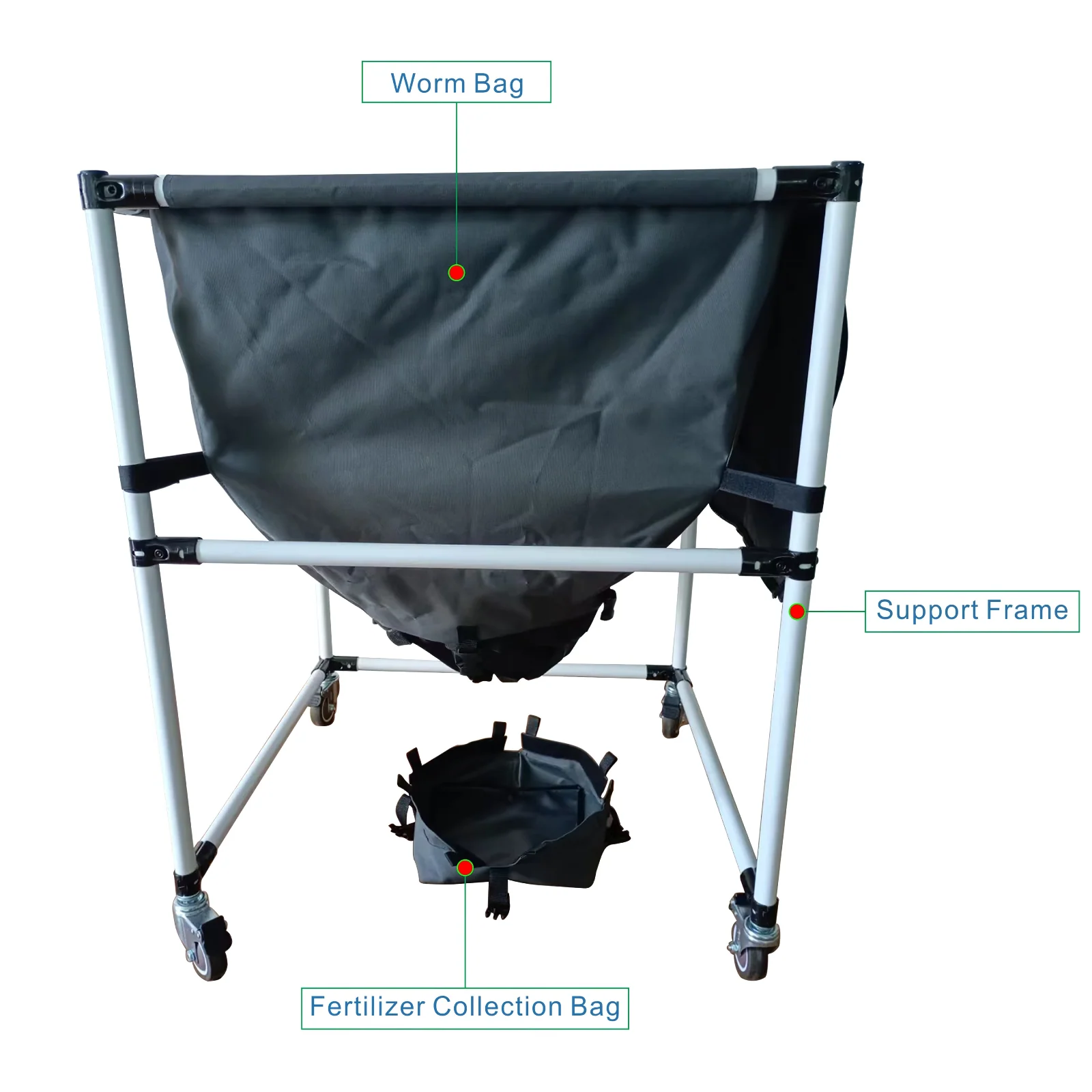 Maze Large Bag Worm Farm with Steel Frame - Image 6
