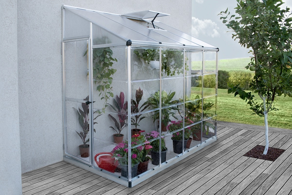 Maze Lean-To Premium Polycarbonate Greenhouse 8' x 4' - Image 2