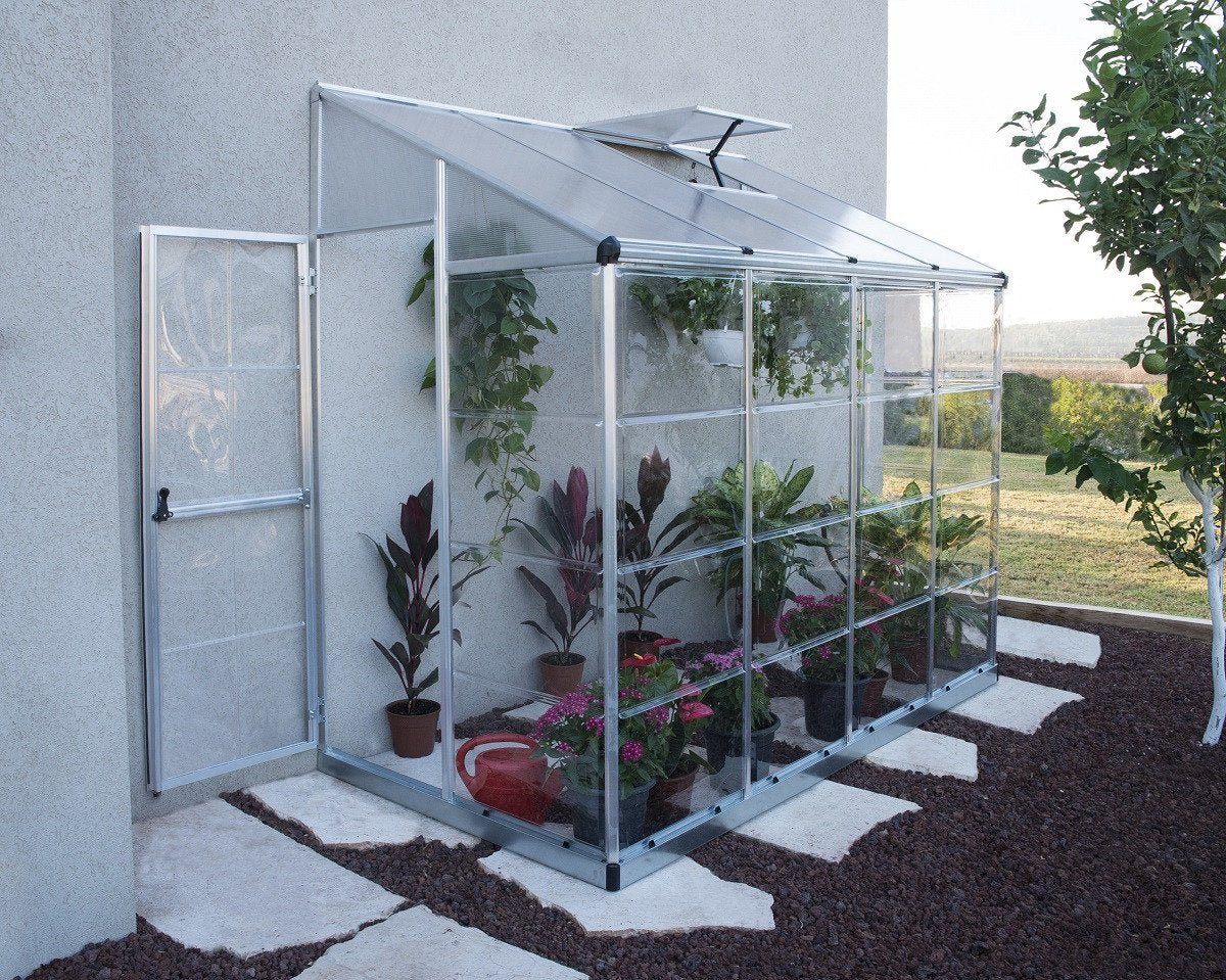 Maze Lean-To Premium Polycarbonate Greenhouse 8' x 4' - Image 3
