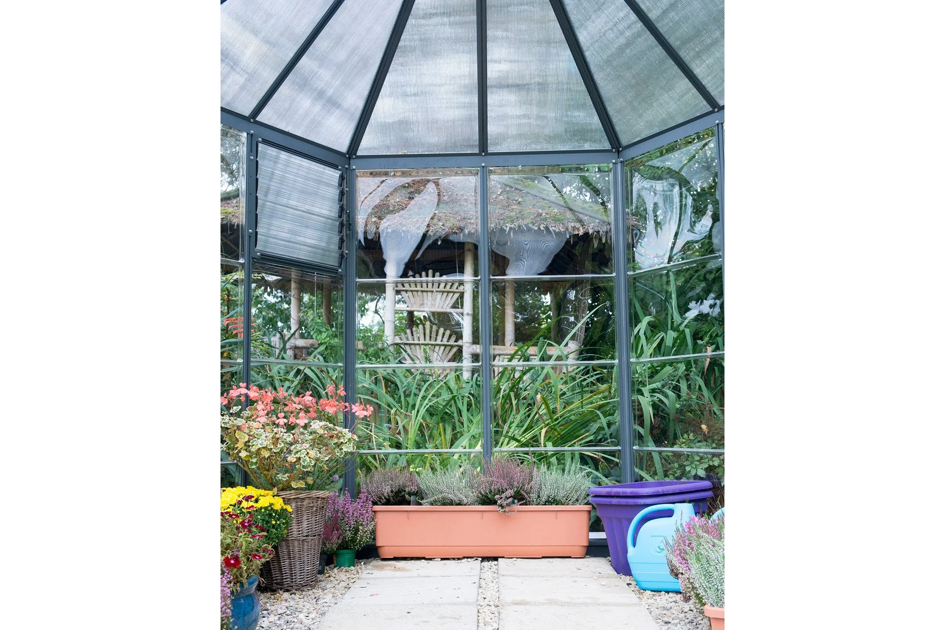 Maze Oasis Hex Premium Polycarbonate Greenhouse 8' - Image 8