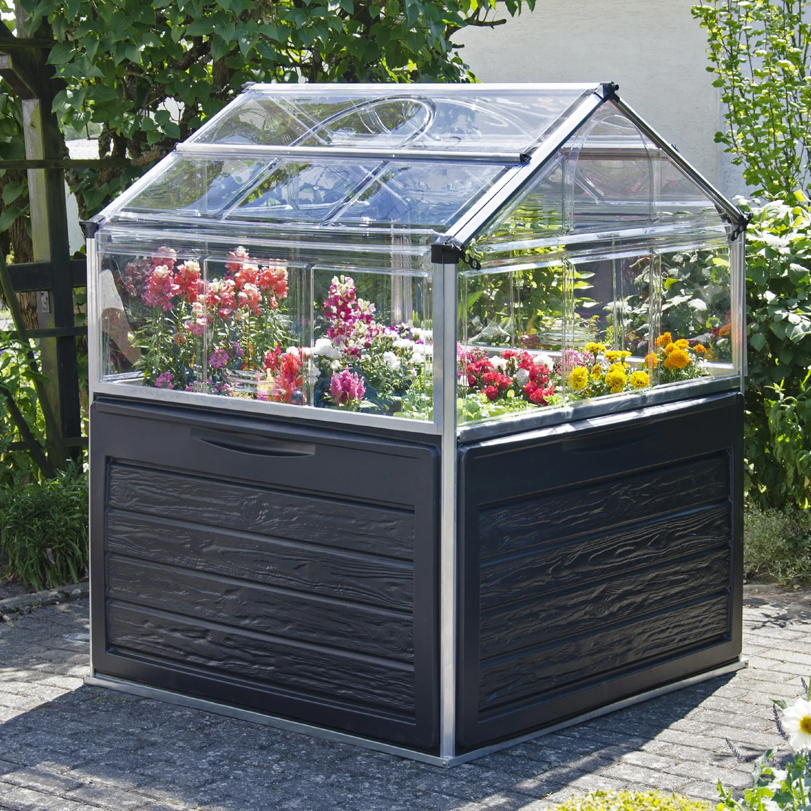 Maze Plant Inn Raised Garden Bed Planter with Mini Greenhouse - Image 2