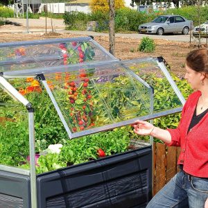 Maze Plant Inn Raised Garden Bed Planter with Mini Greenhouse - Image 8