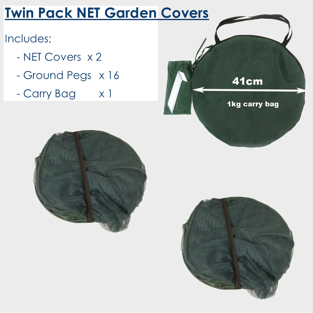 Maze Twin Pack Net Garden Covers – 0.92m² X 1m High - Image 7