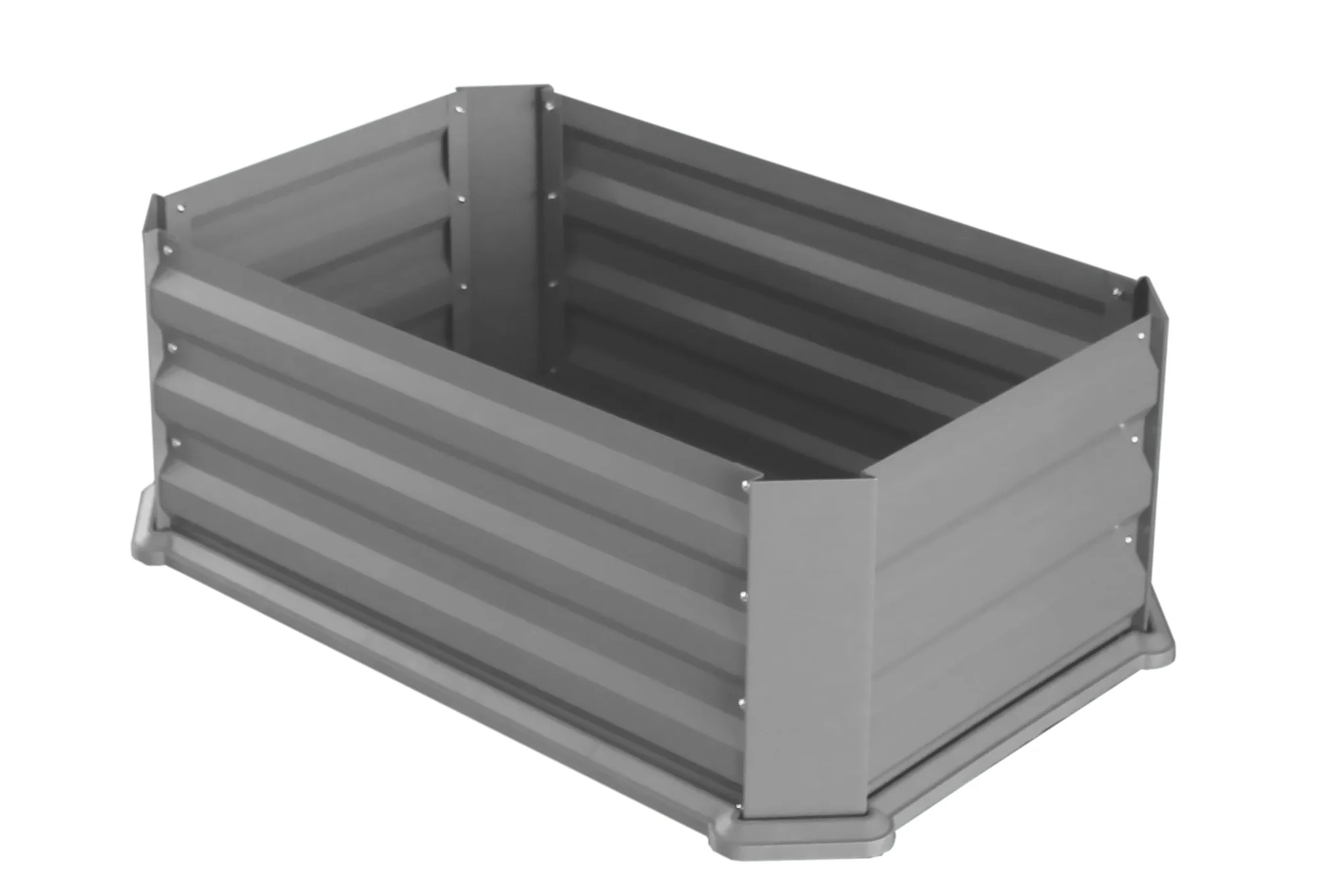 Greenlife Patio Garden Bed with Base Slate Grey + Drop Over Greenhouse 880 x 580 x 820 - Image 7