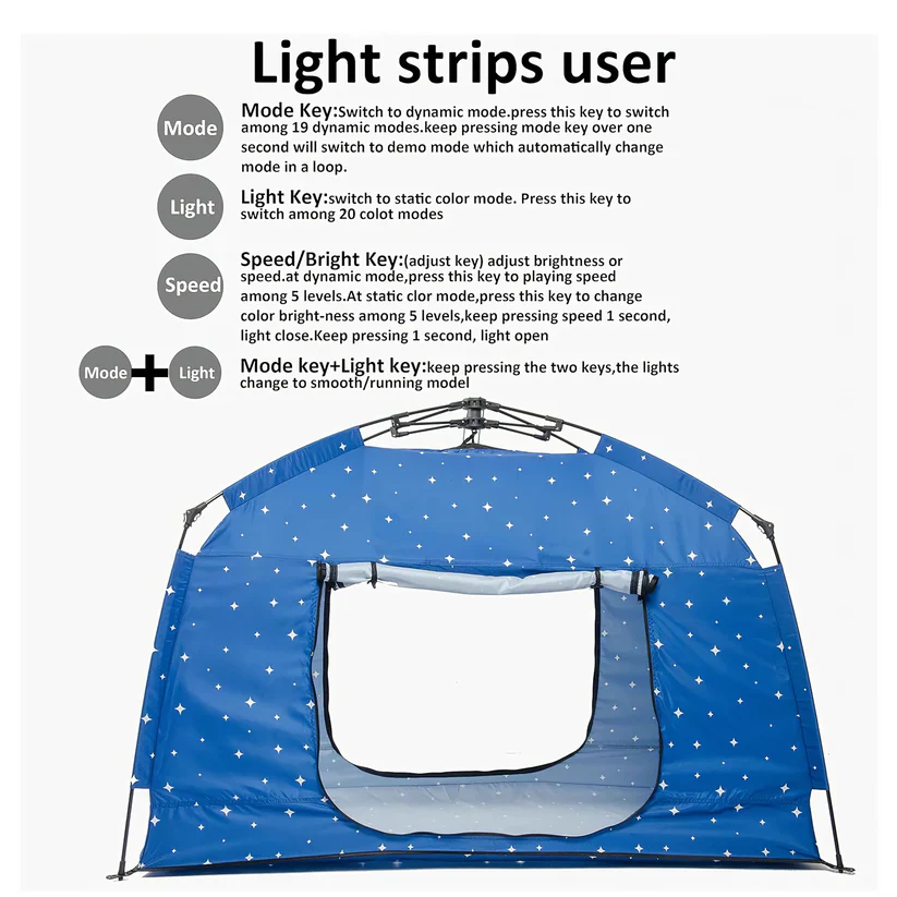 Maze Pop up Play and Sensory Tent with Light Strip - Star - Image 5