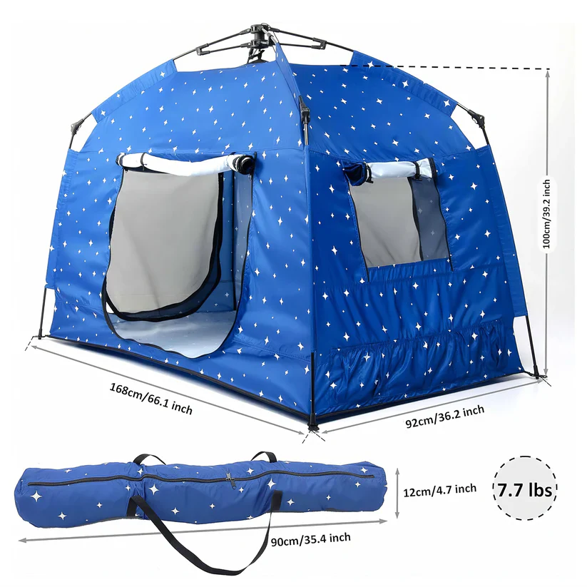 Maze Pop up Play and Sensory Tent with Light Strip - Star - Image 7
