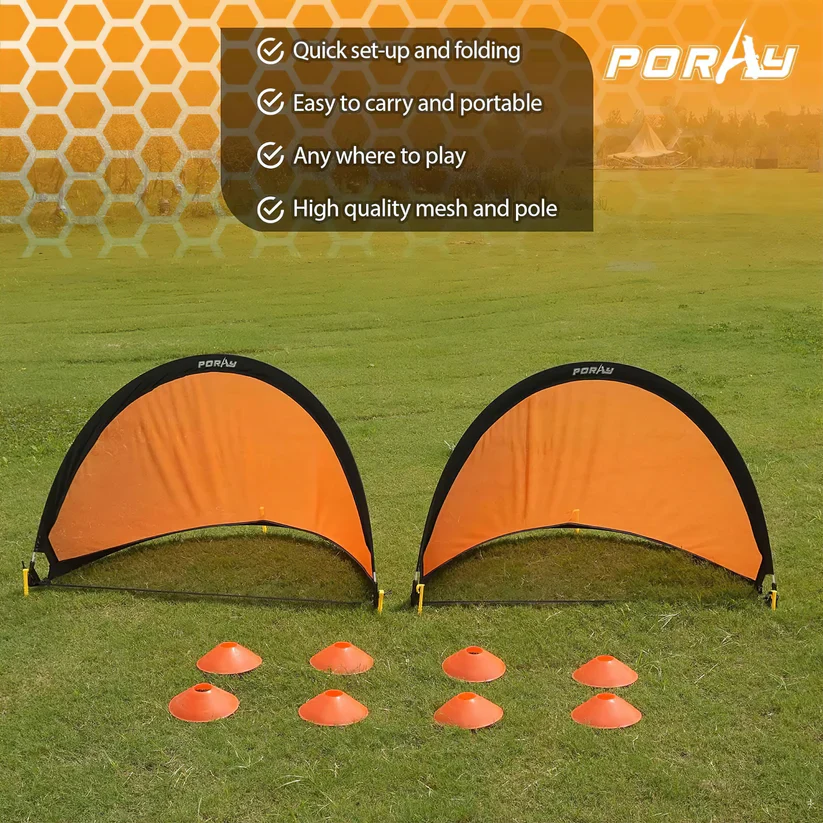 Maze Pop up Soccer Goal Set with Cones and Carry Bag - Arch - Image 2