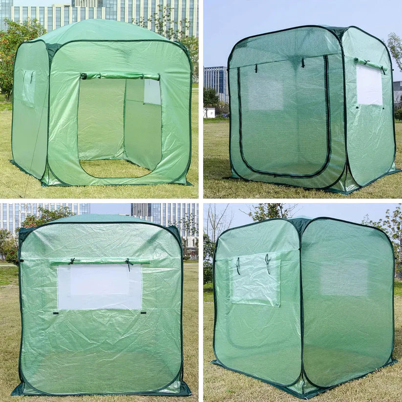 Maze Pop-up Tall Greenhouse Extra Large - 1830W x 1830D x 2150H mm - Image 4