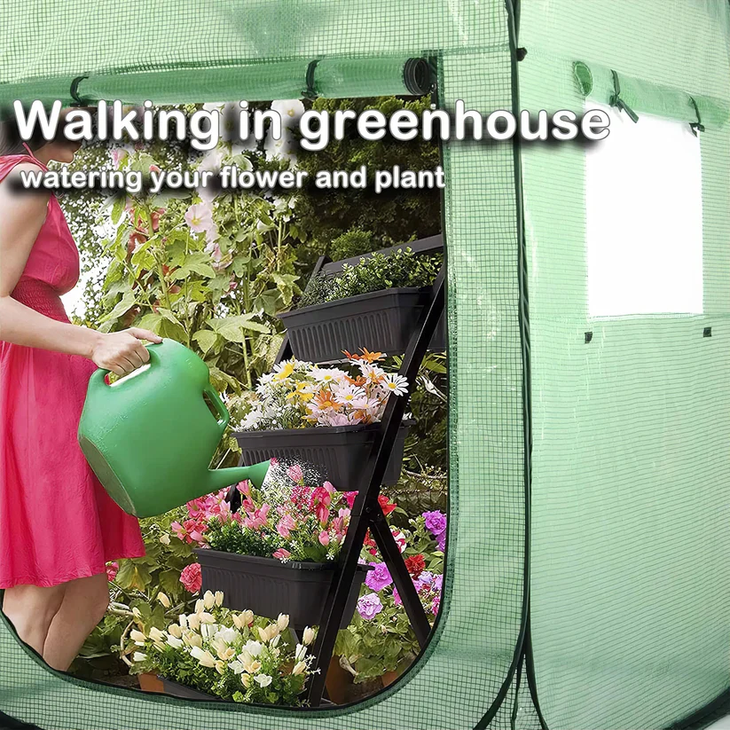Maze Pop-up Tall Greenhouse Extra Large - 1830W x 1830D x 2150H mm - Image 5