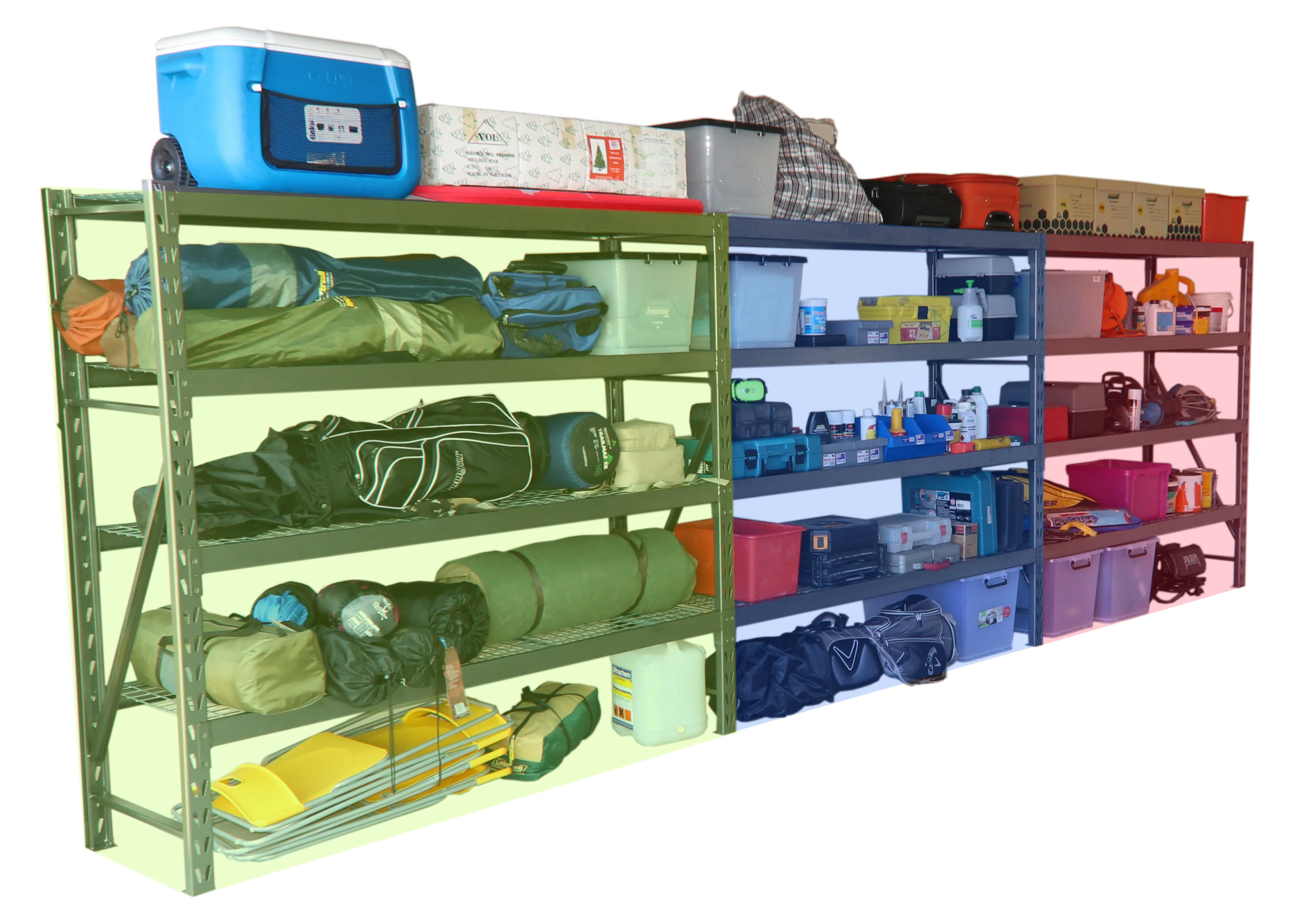 Summit Industrial Rack Shelving 4 Shelf Add-On Bay Kit - Links onto Starter Bay - Image 4