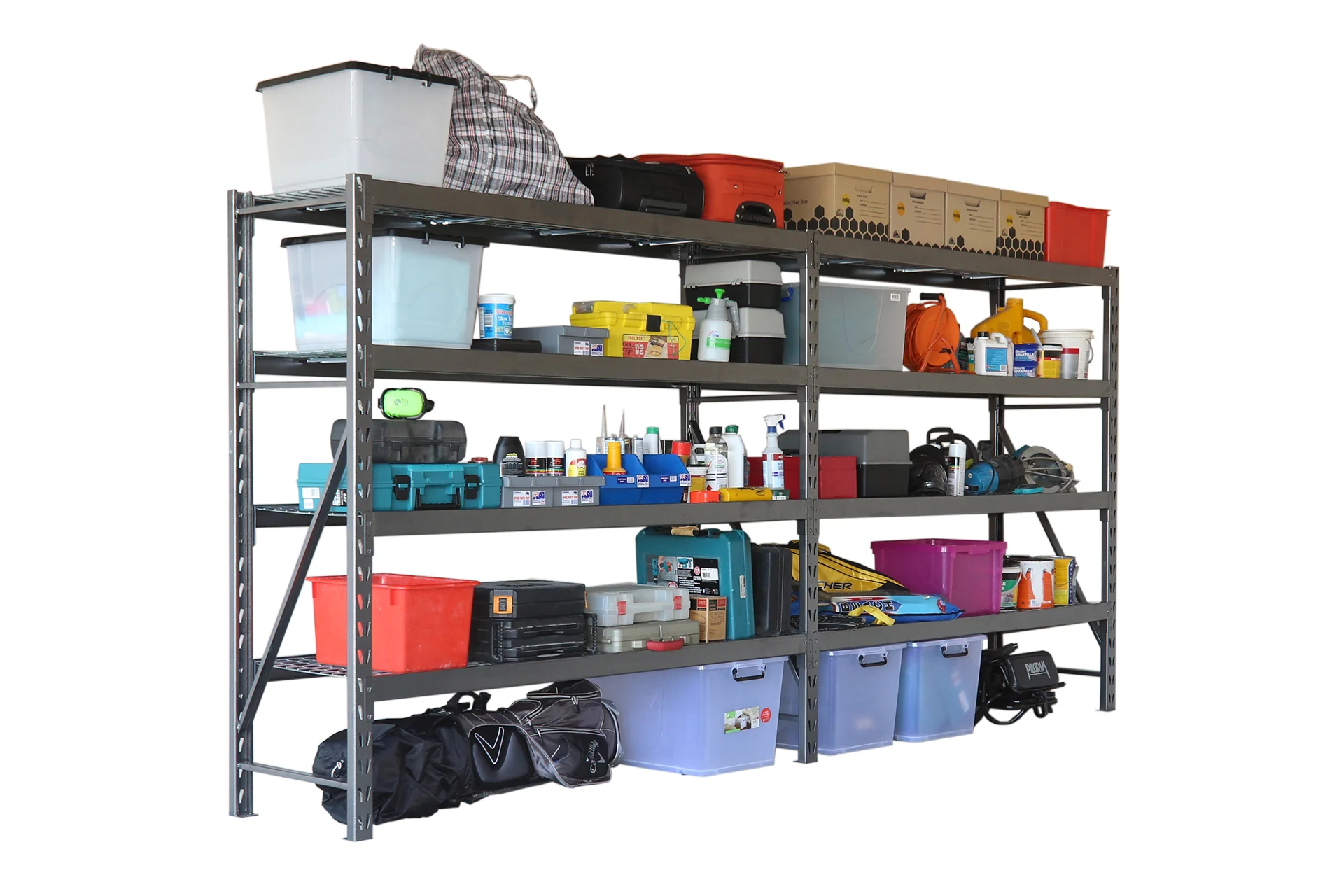Summit Industrial Rack Shelving 4 Shelf Starter Bay 1820H x 1953W x 610D - Image 6