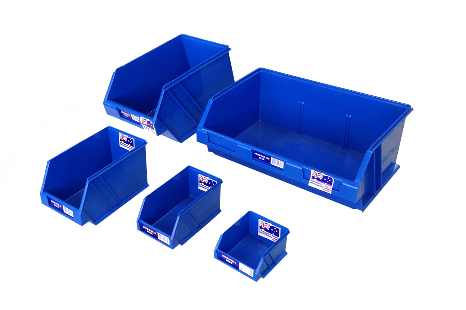 Summit Mobile Feeder Trolley Kit with Fischer Plastic Bins (Australian Made) - Grey - Image 3
