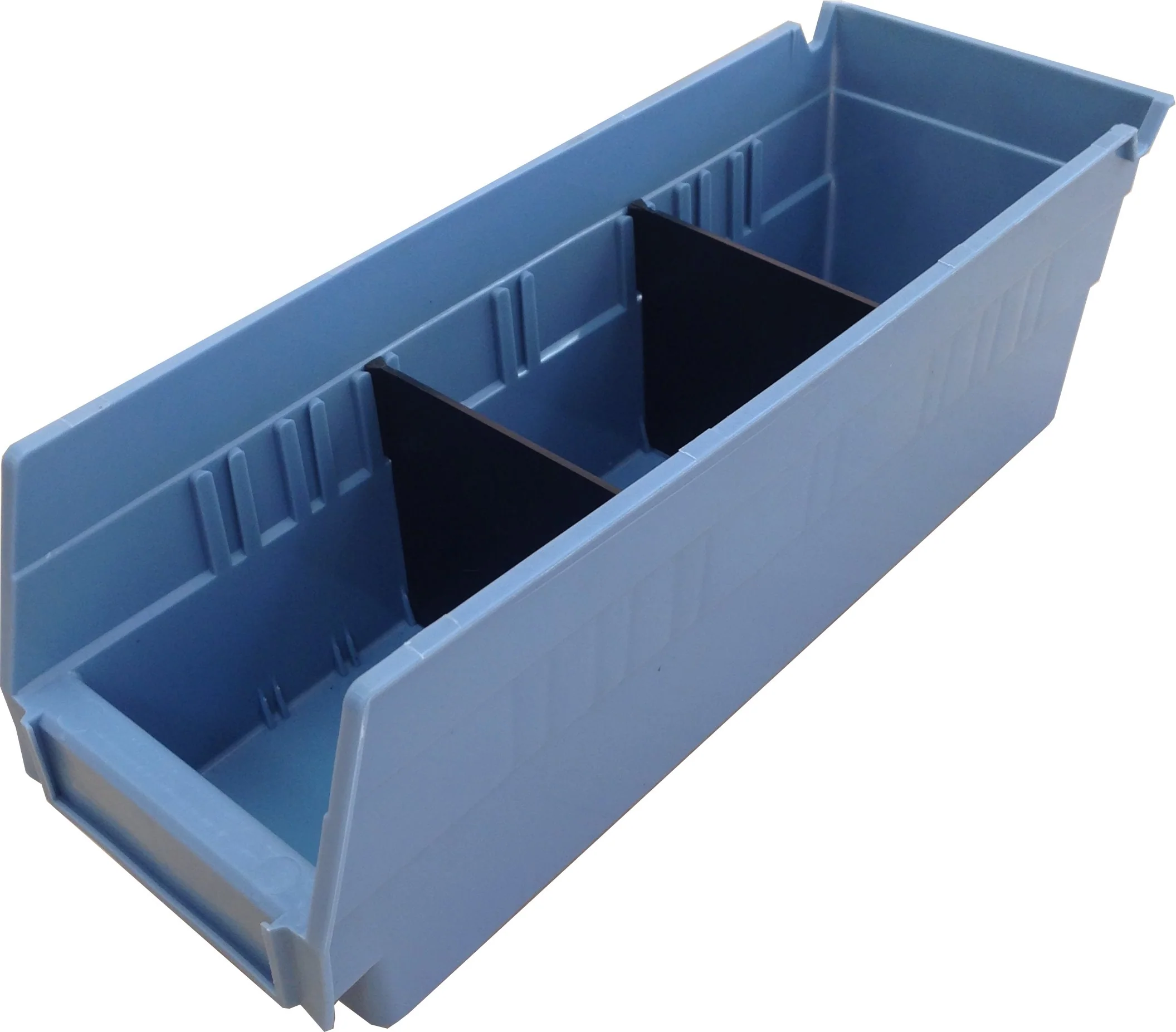 Summit Rivet Bin Shelving Units with Plastic Storage Bins - 70 Bins - Image 6